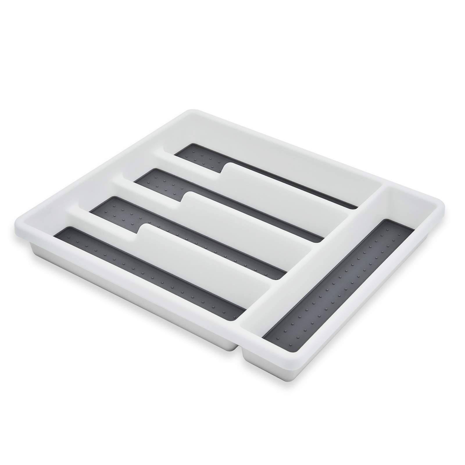 HaWare Silverware Tray for Drawer with Five Sections, Flatware white