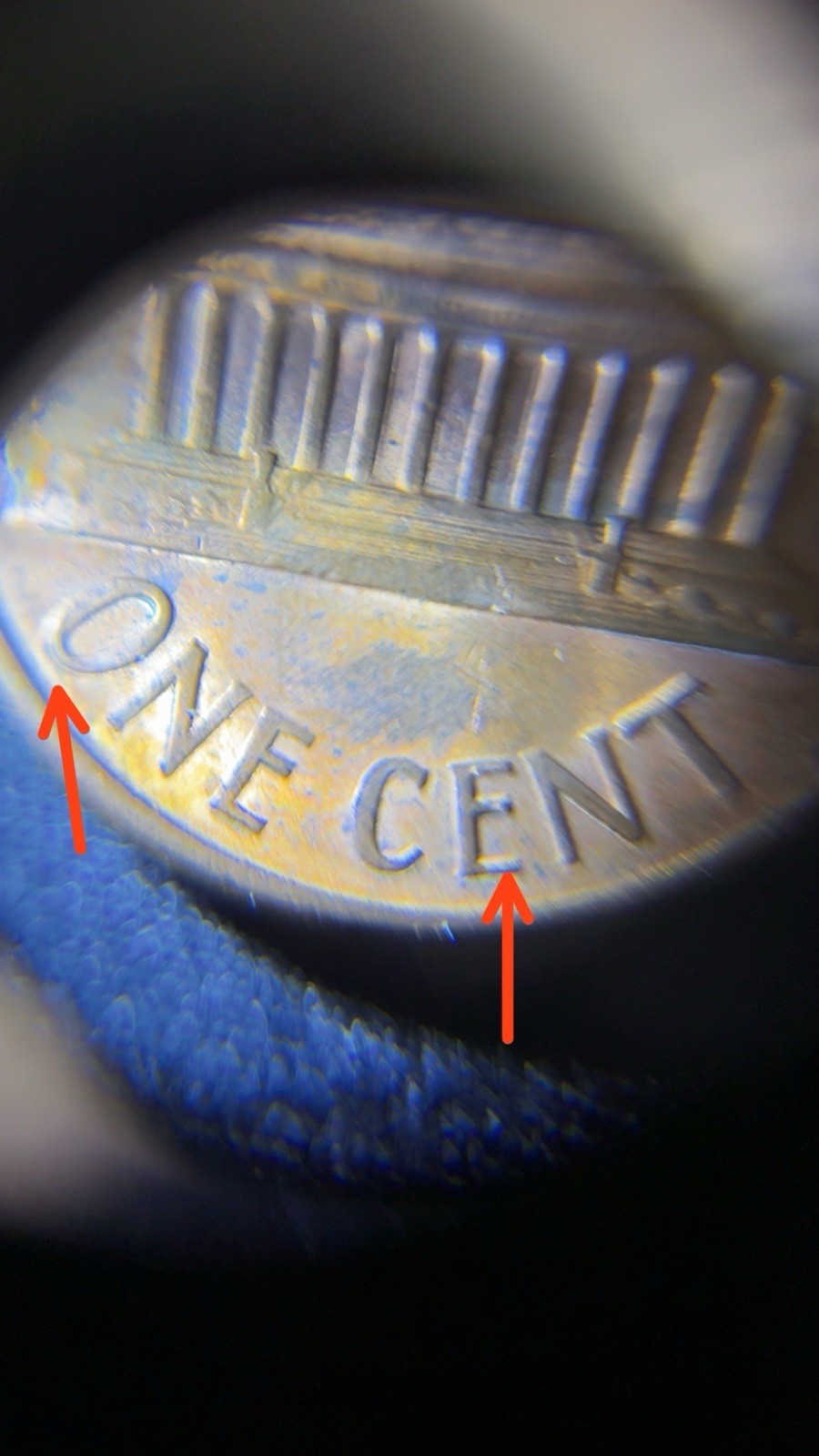 1989-P Lincoln Head Penny Error Soft Struck Obverse -- Double Die Reverse