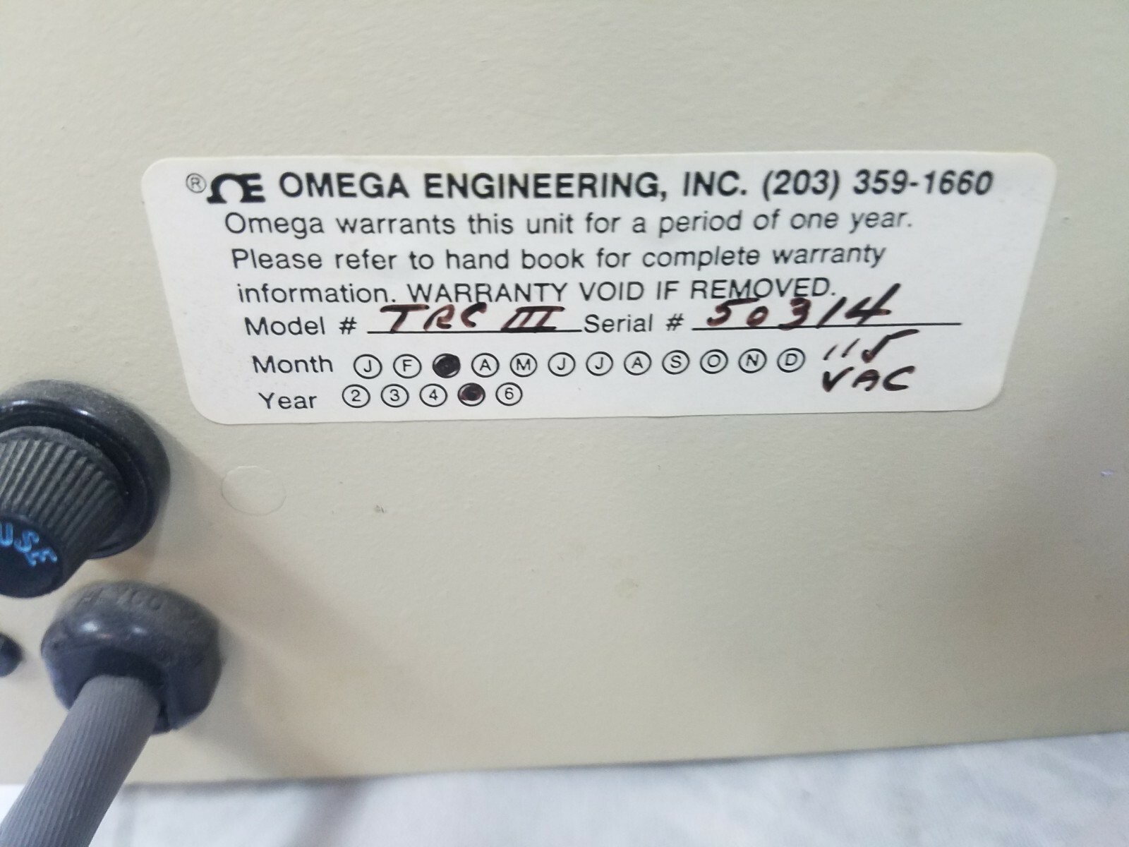 Omega Ice Point Cell Temperature Reference Calibration Cell TRC 3