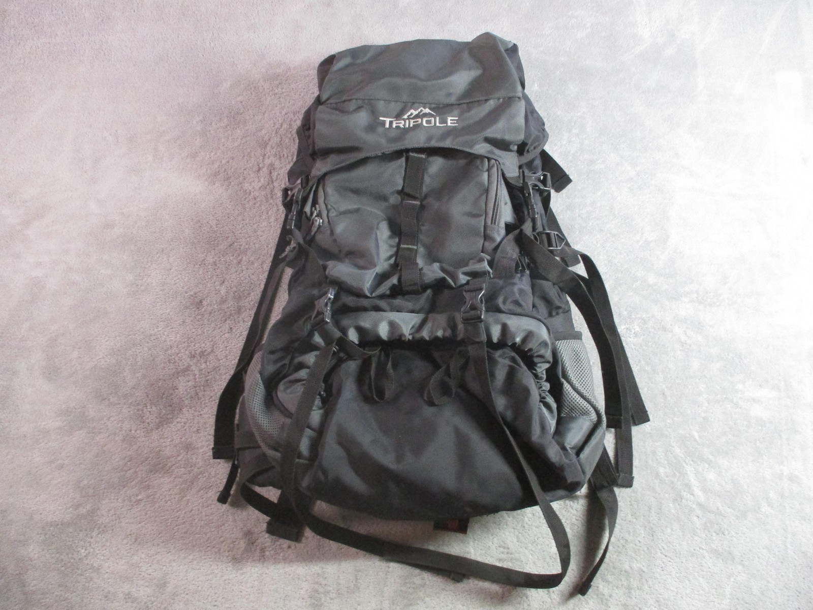 Tripole Walker 55 Hiking Backpack Mens One Size Black 55L Hip Belt Pockets