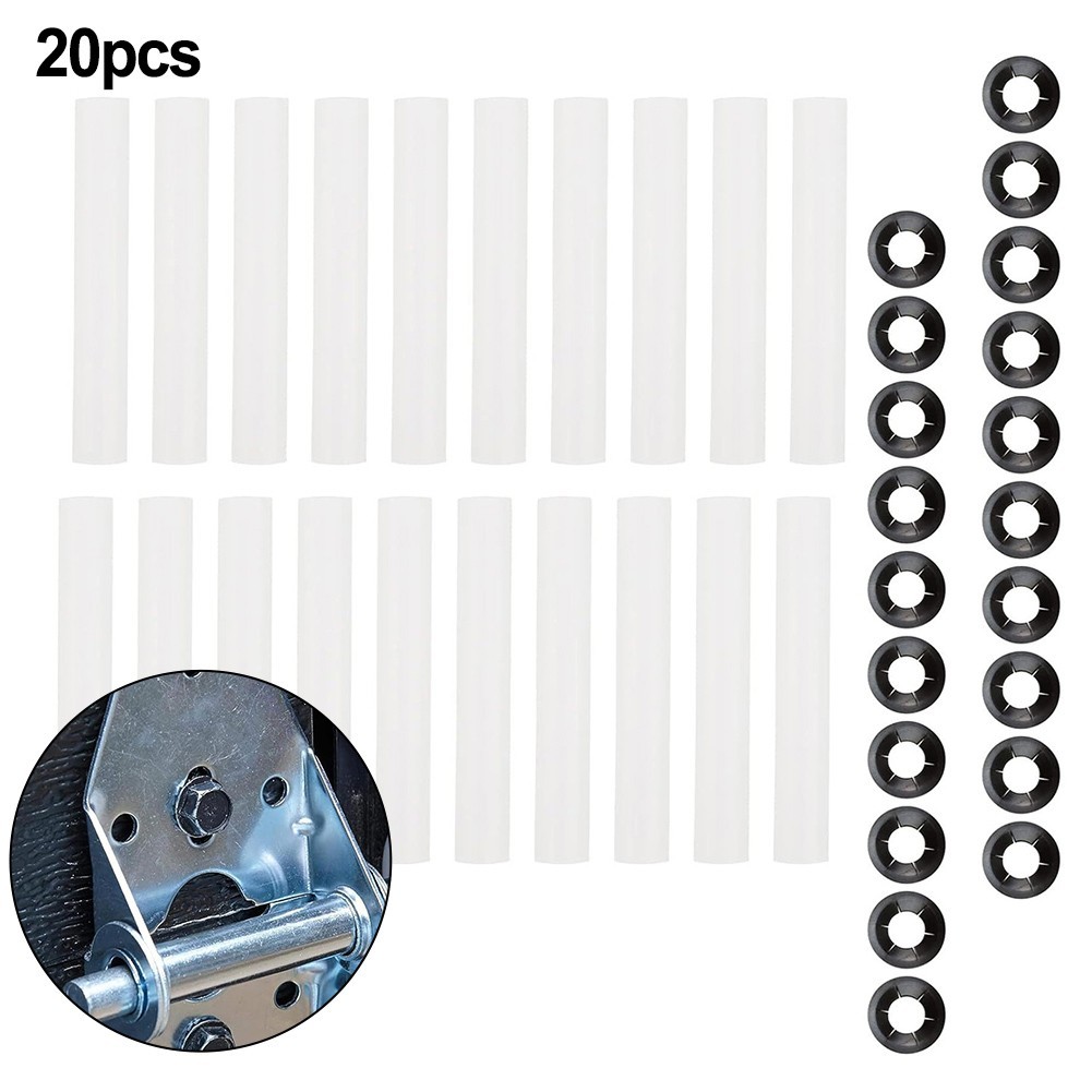 20x Garage Door Hinge Quiet Roller Sleeves with Nuts for Improved Performance US