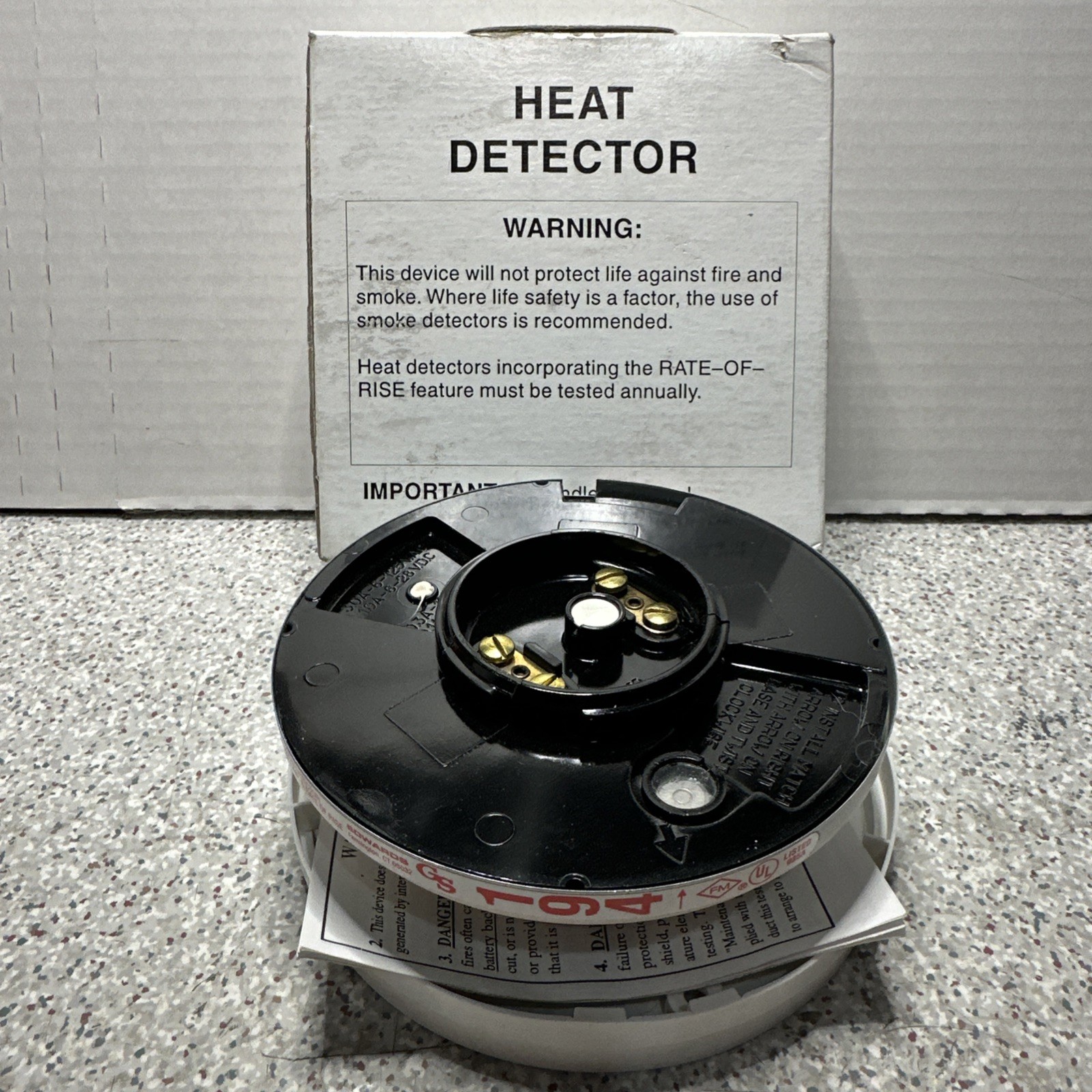 **NEW** Edwards 282b Heat Detector 194 Degrees