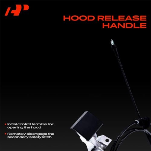79 inch Front Hood Latch Release Cable with Handle | Compatible with Nissan