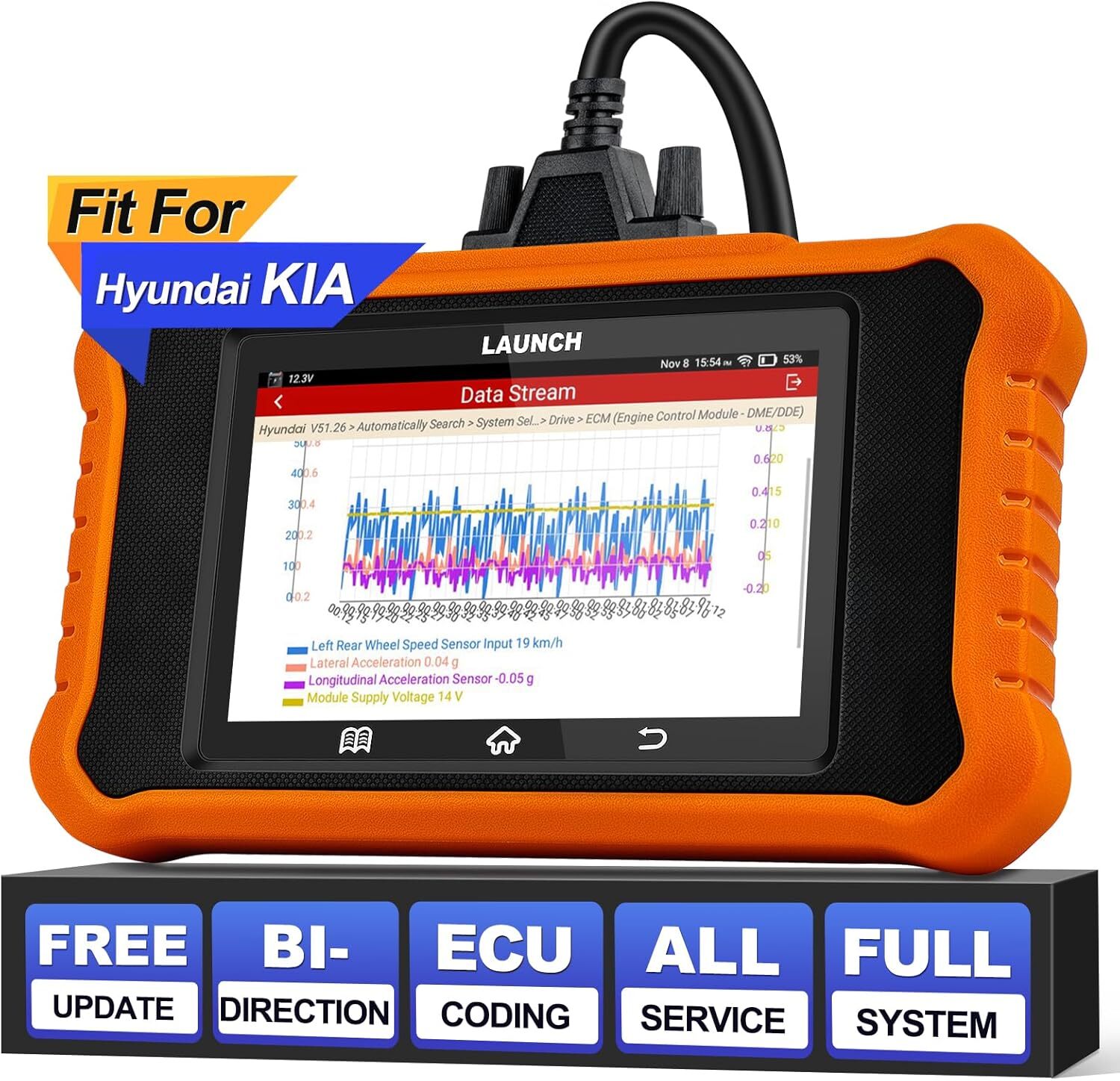2026 LAUNCH Creader Elite 2.0 fit for Kia Full System Diagnostic OBD2 Scanner US