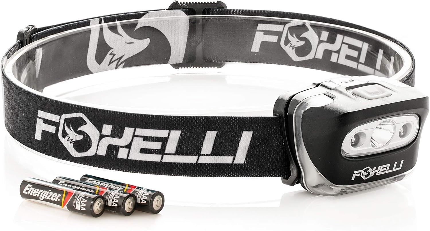 Comfortable Adjustable LED Headlamp with Long Battery Life – Ideal for Running