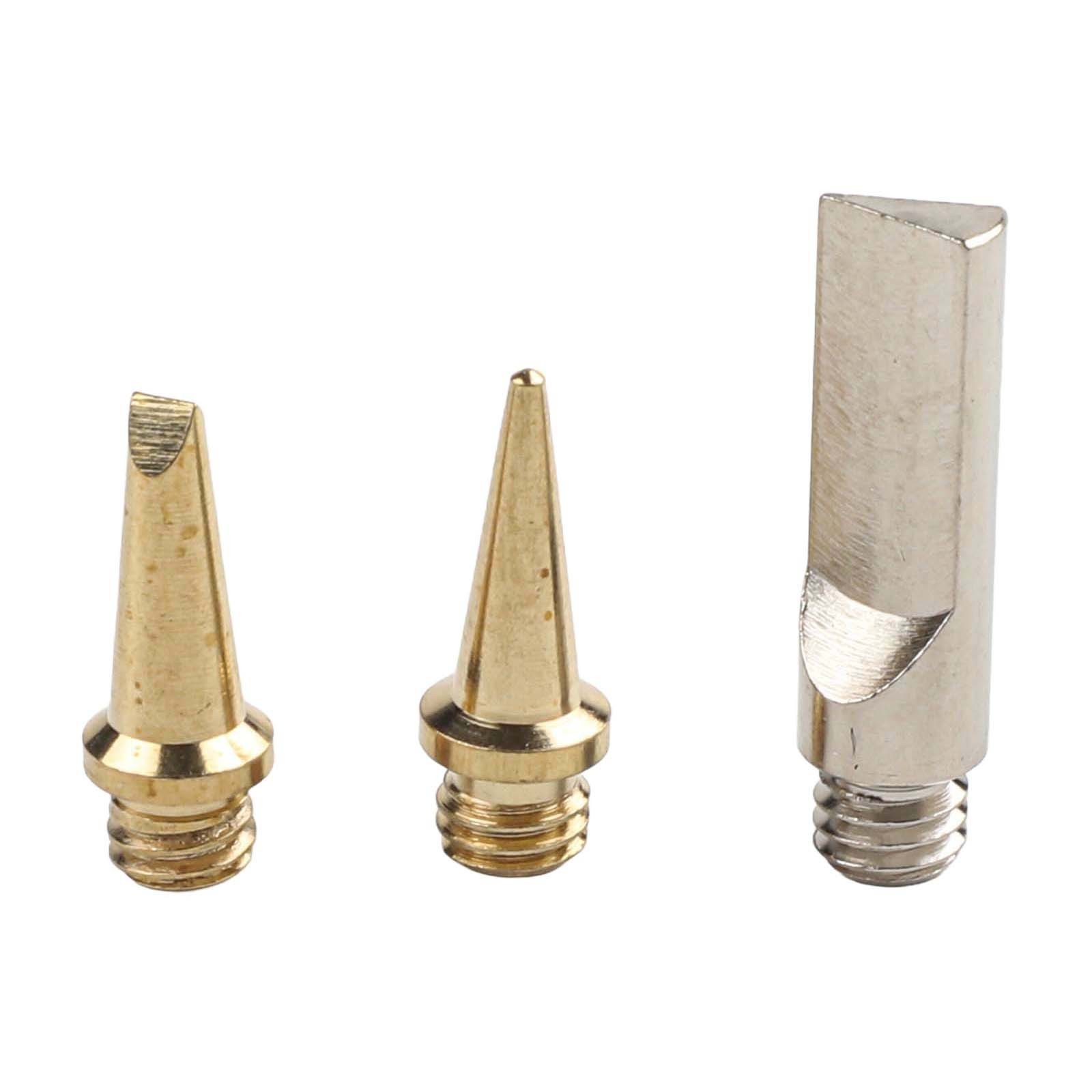 Compact 6PCS Soldering Iron Tips Gas Torch Head Set for Efficient Welding
