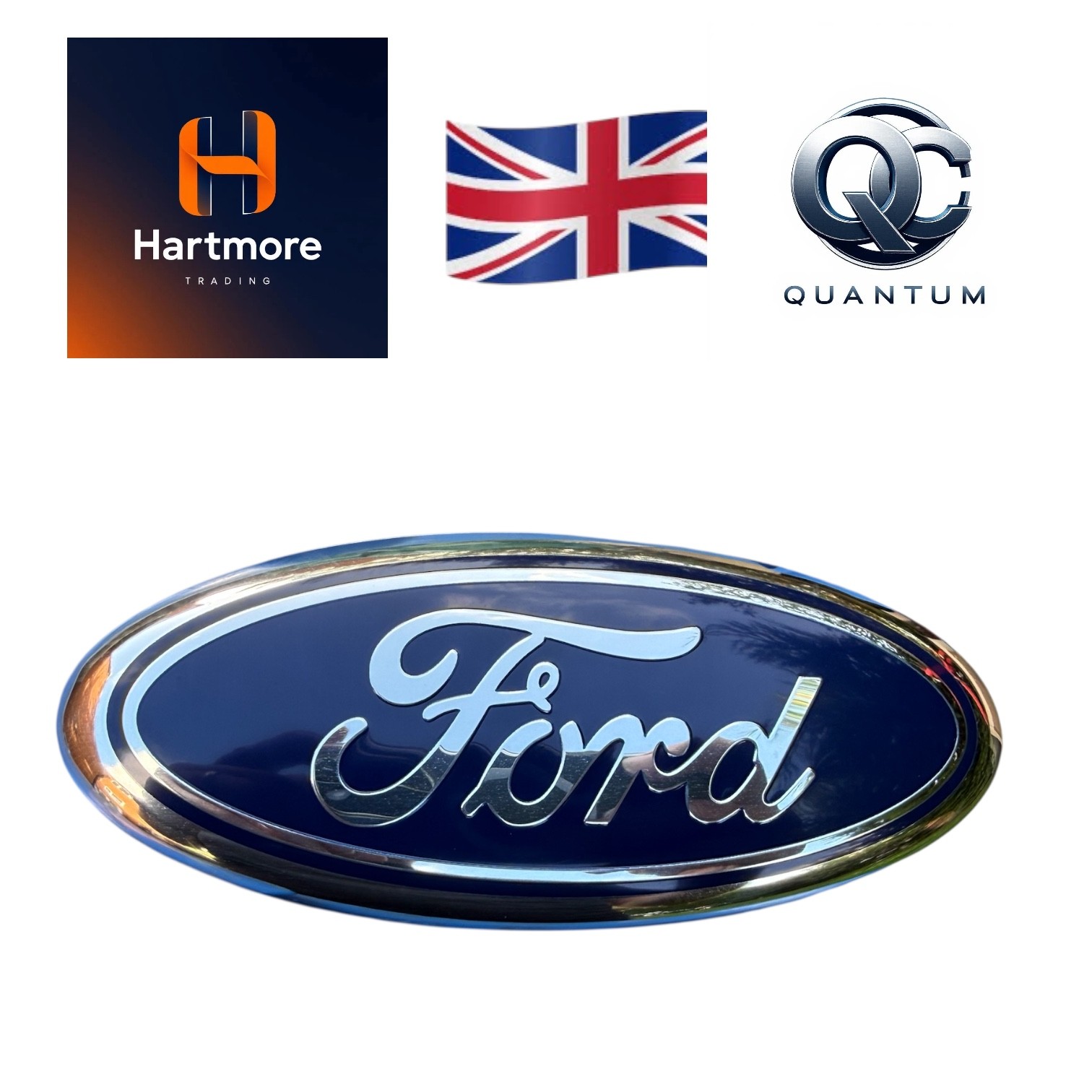 Ford Focus Mk3 Rear Badge Emblem (2011-2014) Fits Cmax 2011-2014, 14.5cm x 5.8cm
