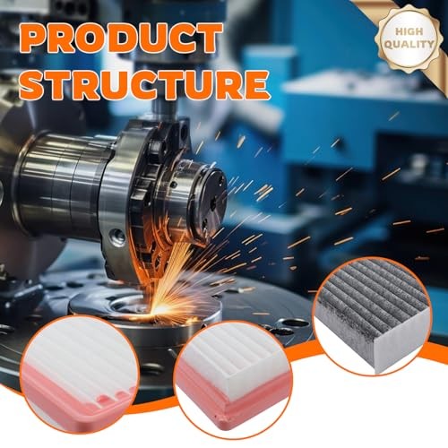Engine Air Filter and Cabin Air Filter Replacement Compatible with Nissan