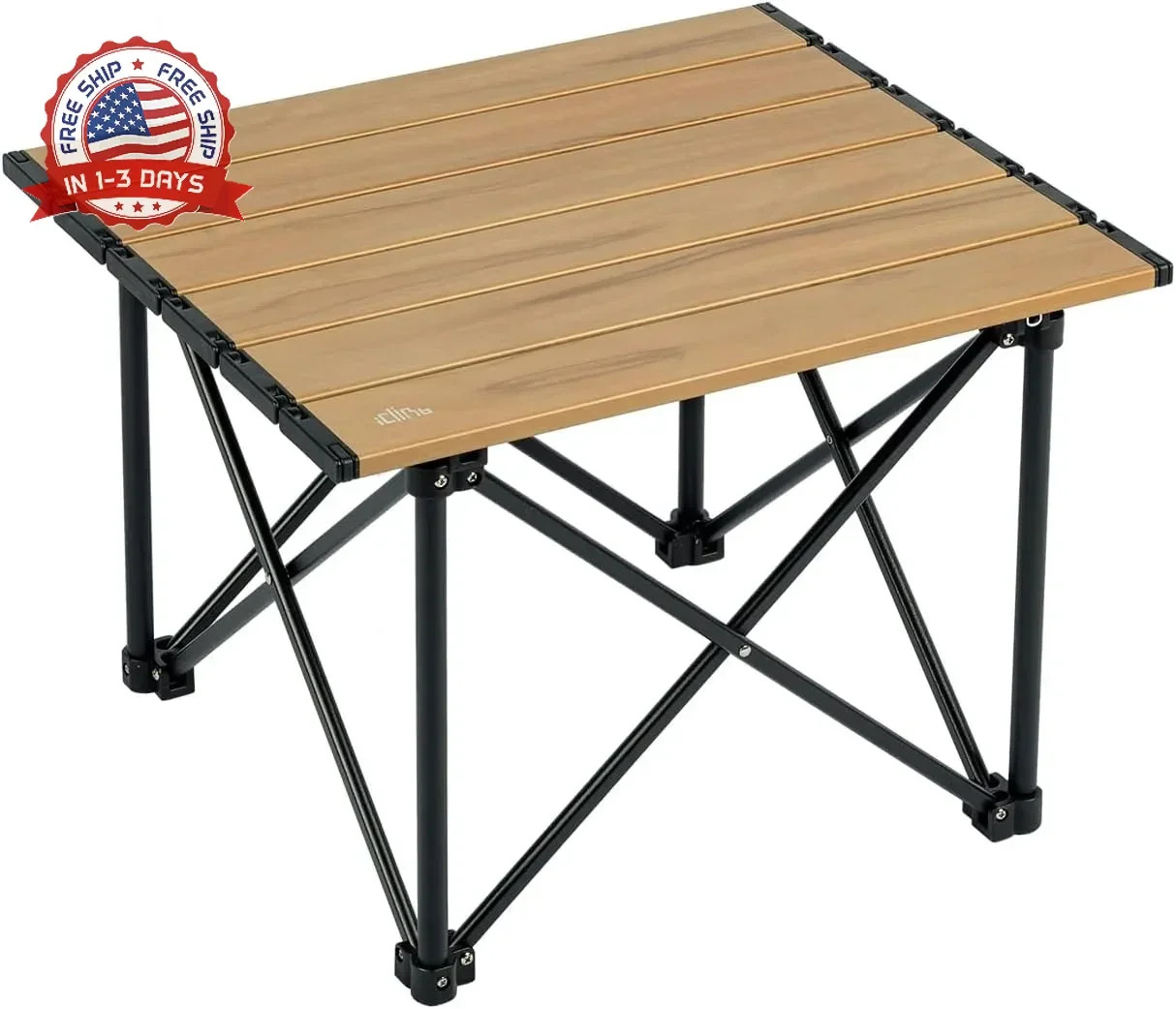 Ultralight Compact Camping Folding Table with Carry Bag (Reinforced Natur