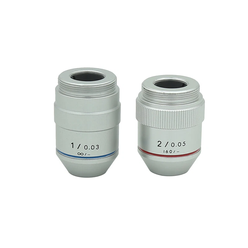195 1X 2X RMS Achromatic Infinity Objective Lens for Biological Microscope