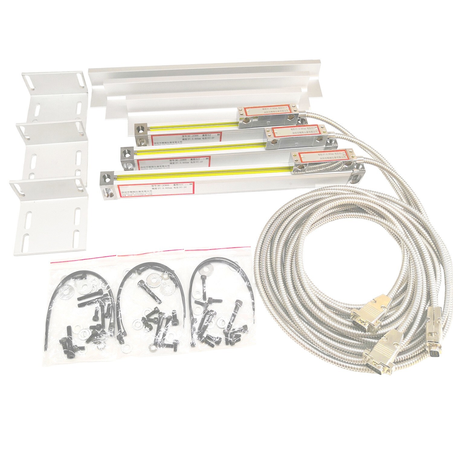 iMeshbean LCD DRO 3 Axis Digital Readout+ 5micron GCS900-3D Linear Scale Encoder