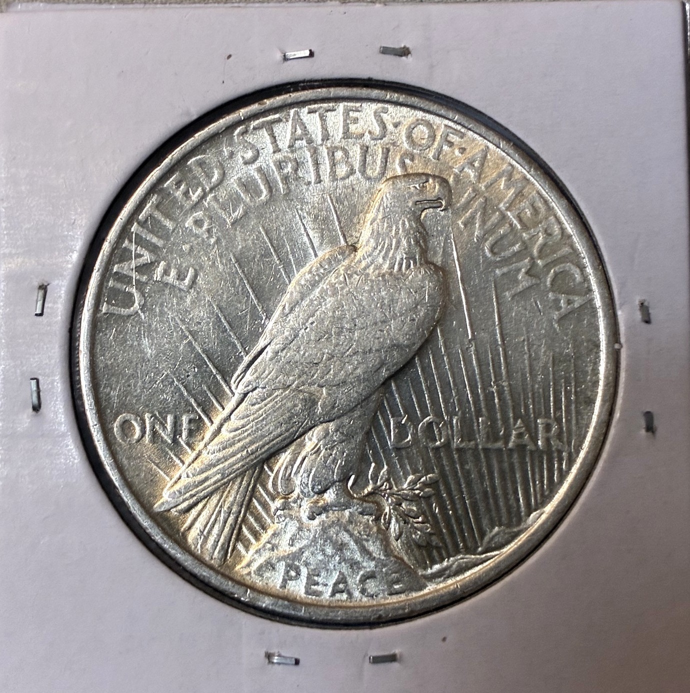 1922 90% Silver Peace Dollar -.7734 Ounce Silver