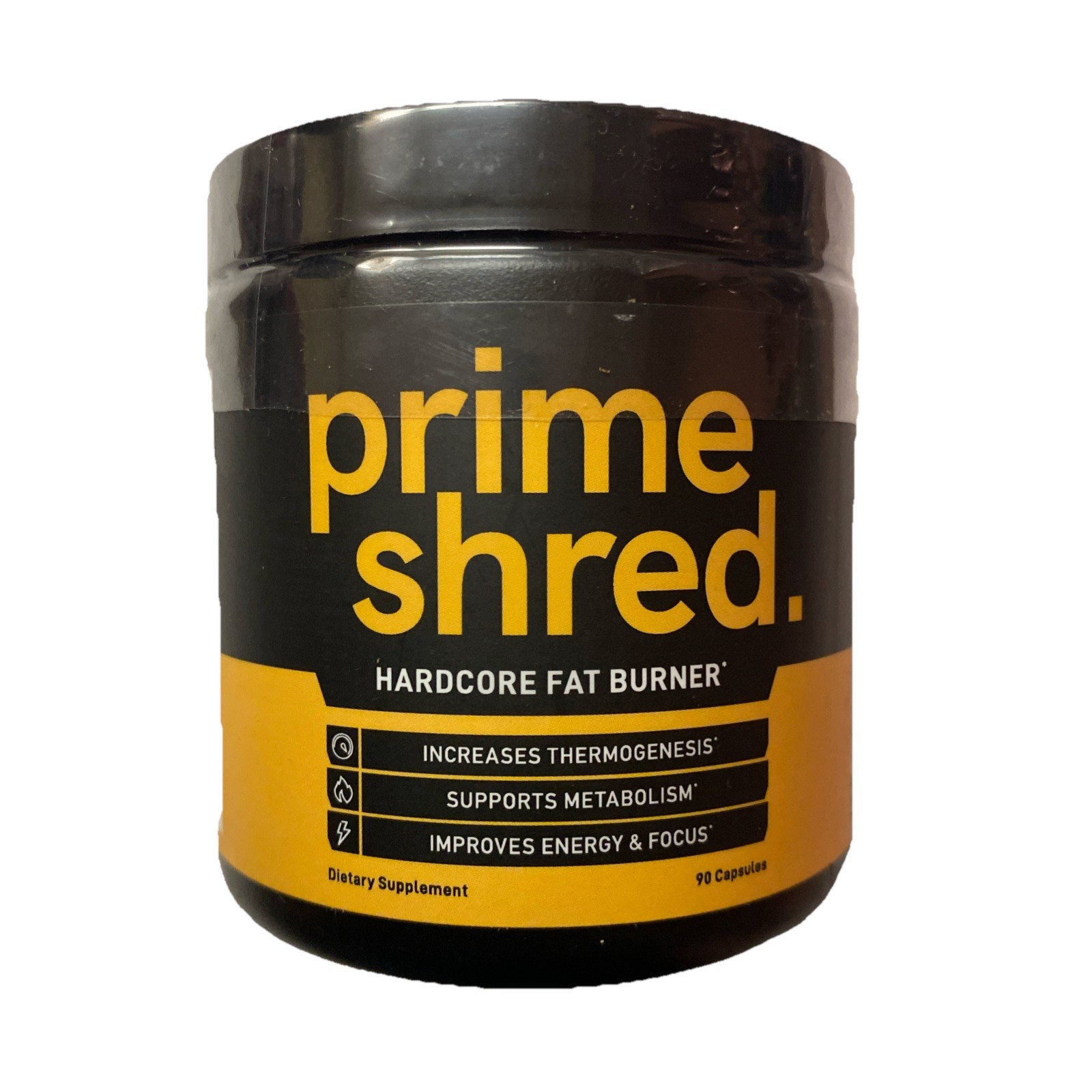 Prime SHRED Hardcore Fat Burner Supports Metabolism Improves Energy 90 Caps