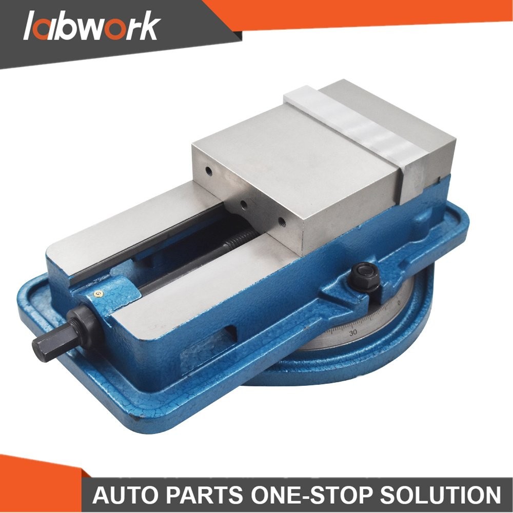 Labwork 6" Bench Vise Lockdown Milling Machine Vise W/ Swiveling Base Lock Vice