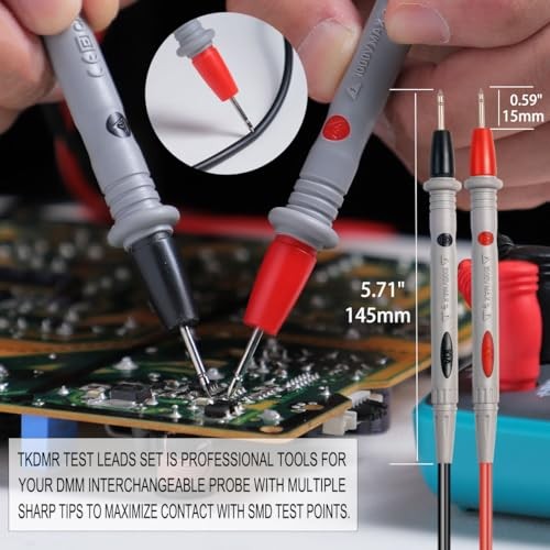 19Pcs Electrical Multimeter Test Leads Set with Alligator Clips Test TKDTL2908