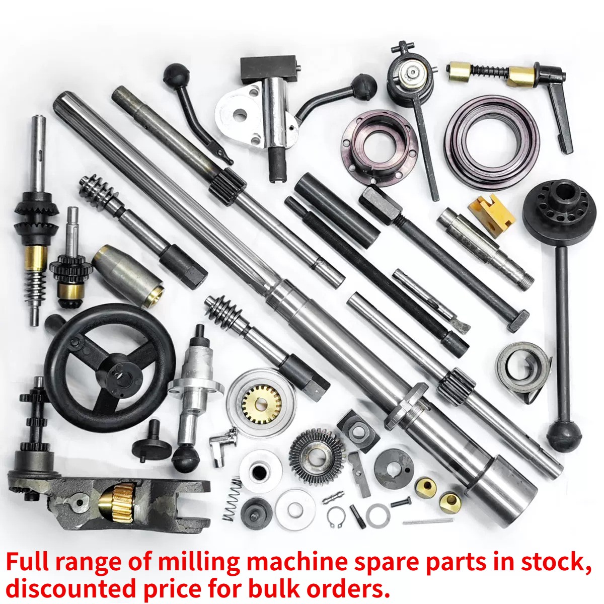 B Section Milling Head Spare Parts Shaft Worm Gear Clutch Spindle Dial Handle