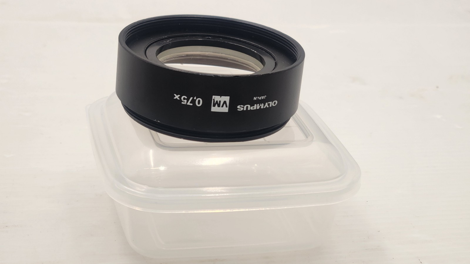 OLYMPUS VM 0.75x STEREO MICROSCOPE LENS OBJECTIVE VM 0.75x 34636