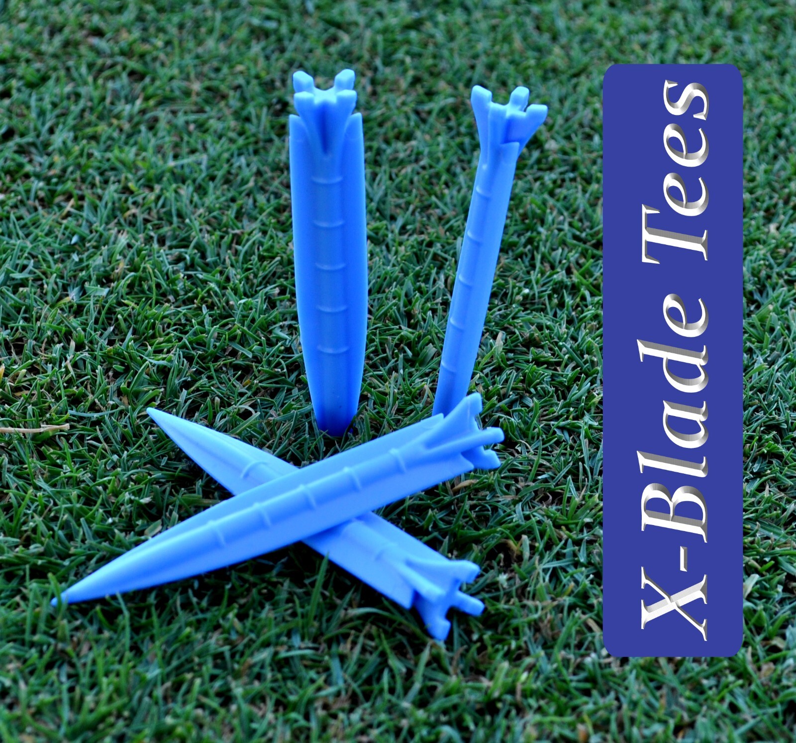 X BLADE GOLF TEES - Unbreakable plastic 3 1/2" - MULTI Color