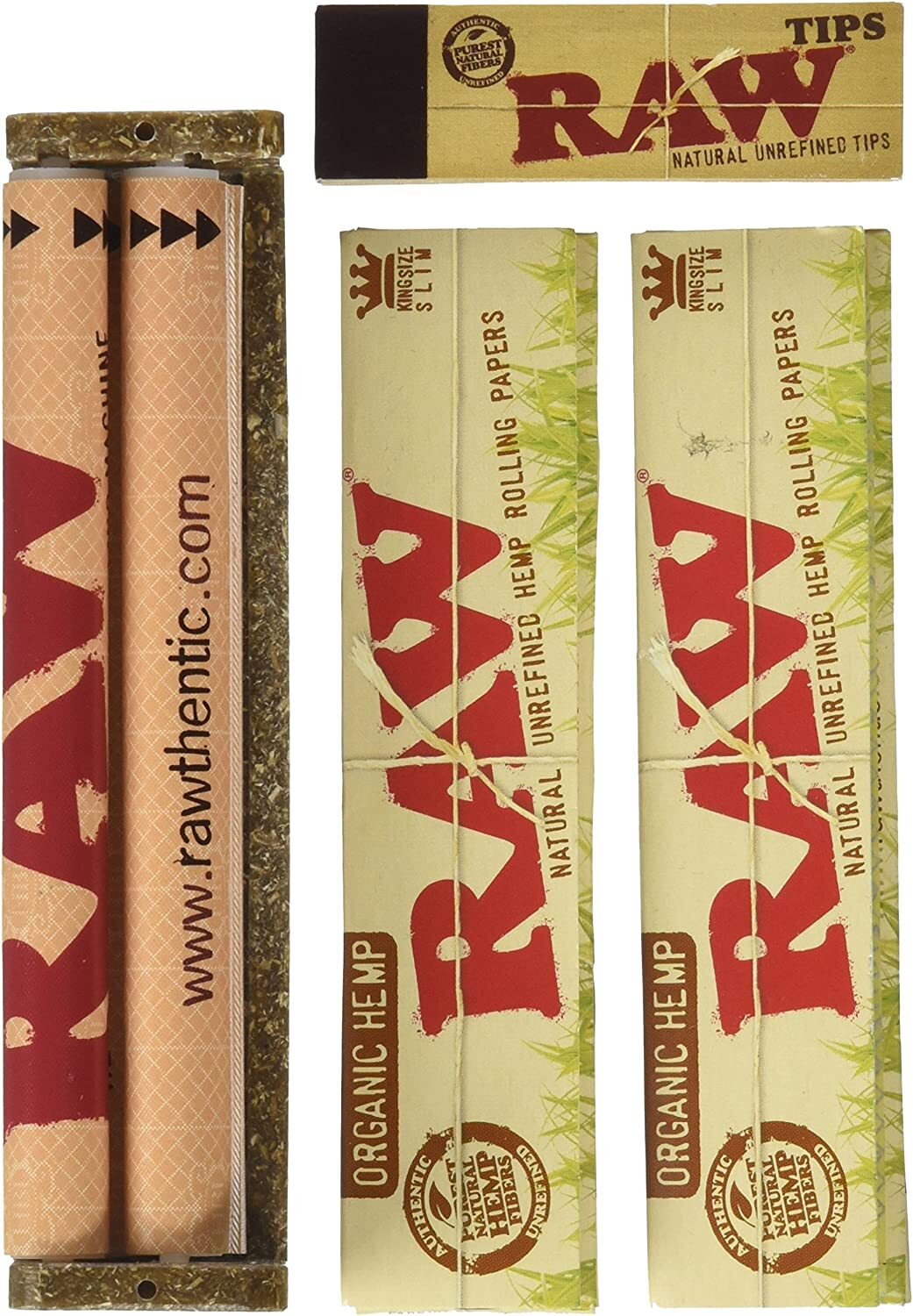 *Brand New* RAW King Size Organic Deal - KS Slim Organic Papers - 110mm Machine