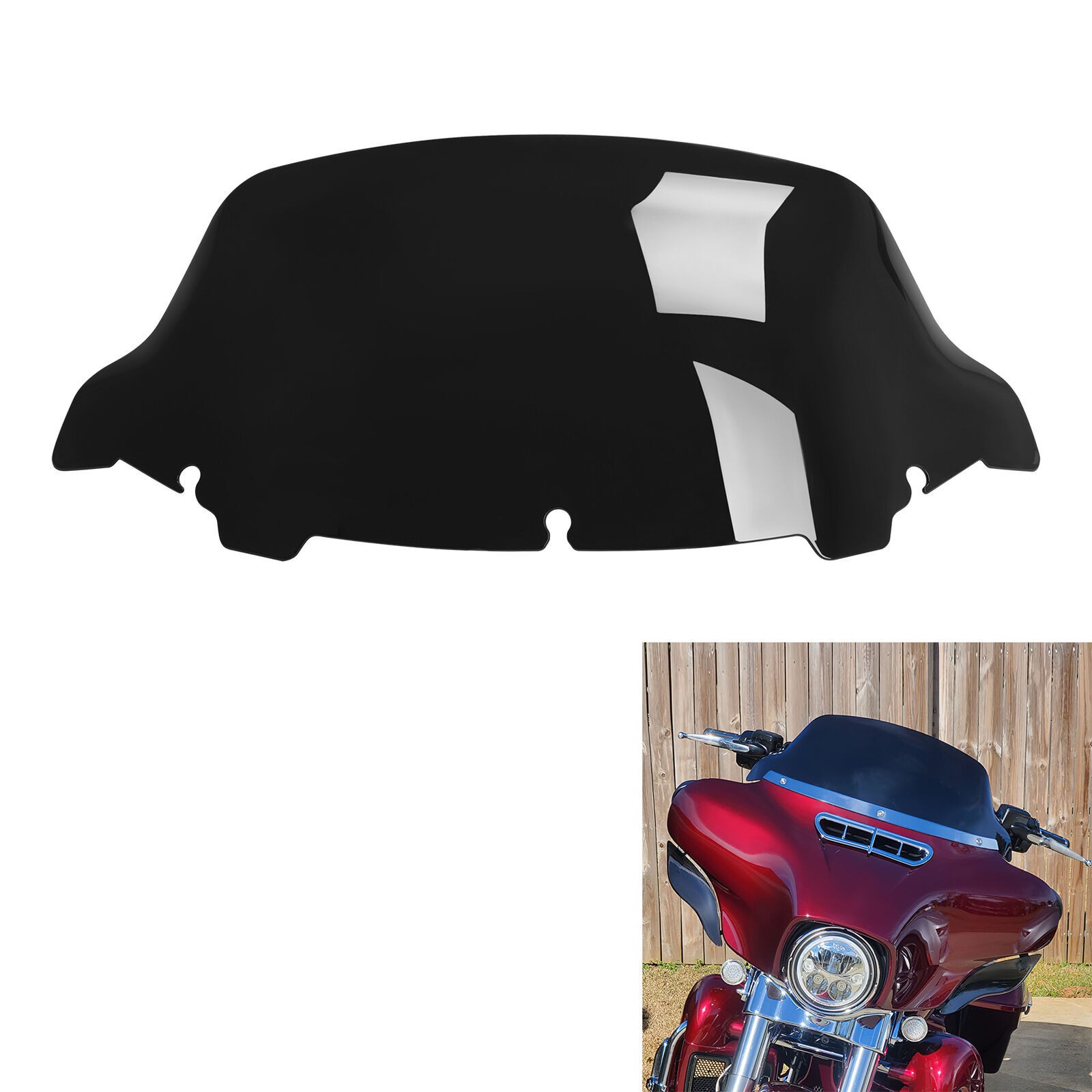 10.5'' Windscreen Windshield Fit For Harley Touring Electra Glide 2014-2023