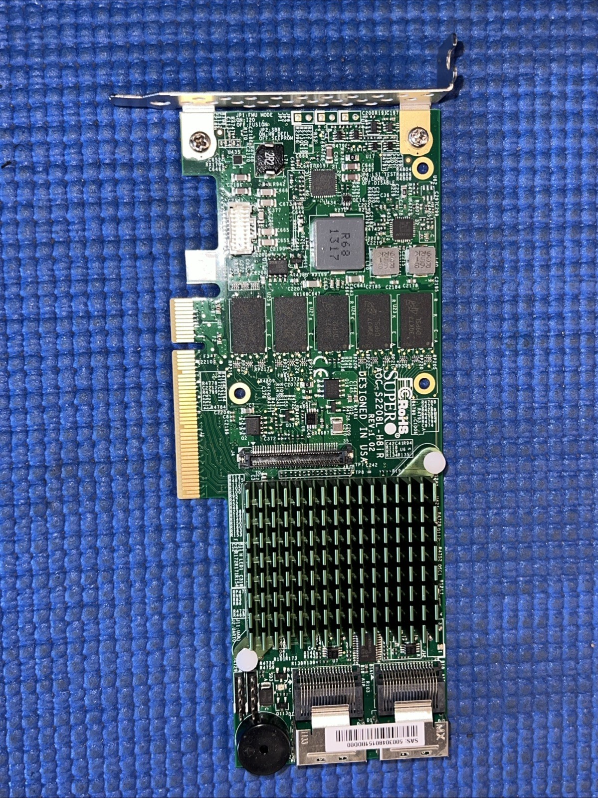 Supermicro AOC-S2208L-H8iR 1GB 8-Port SAS2 6Gbps PCI-e 3.0 RAID Controller