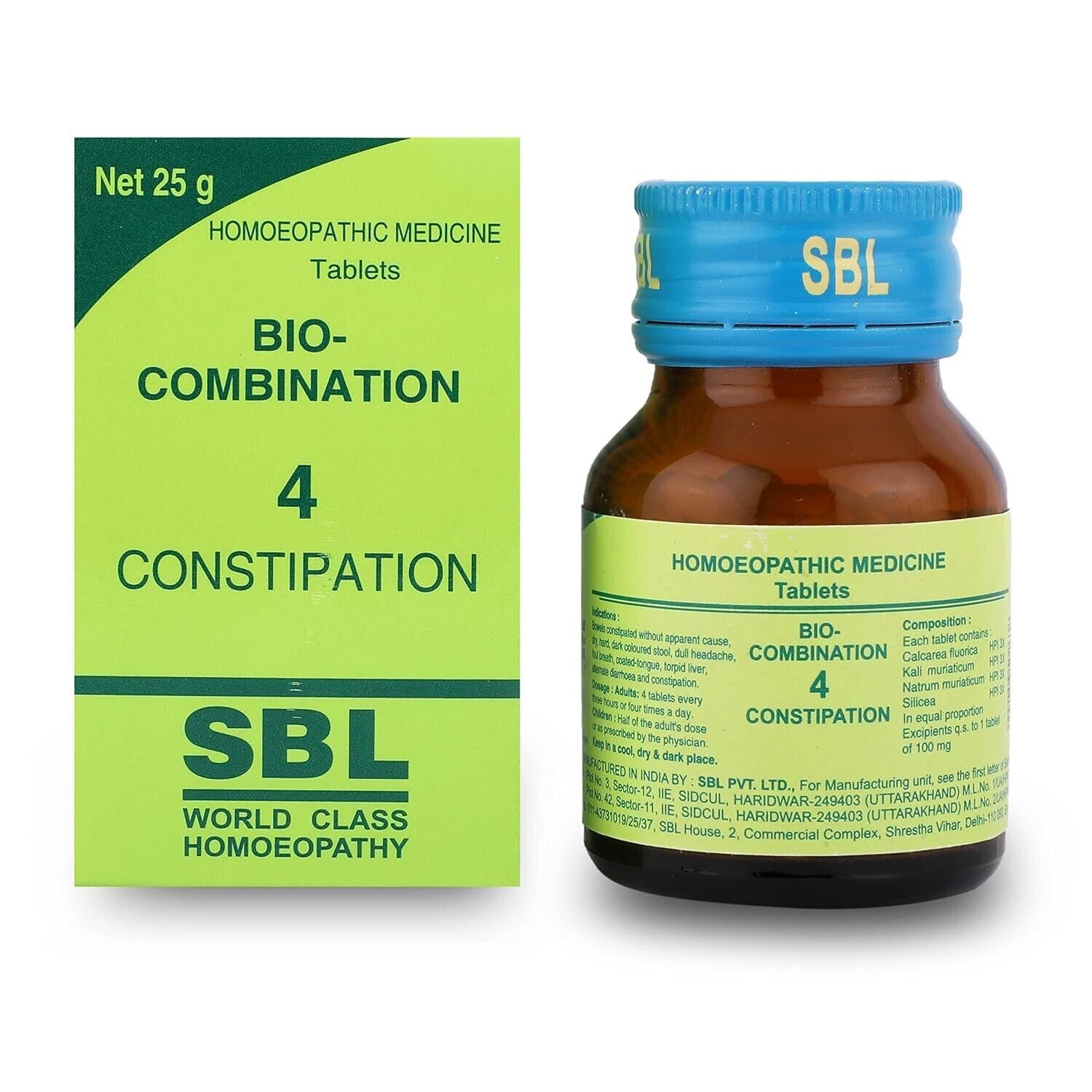 SBL's Bio-Combination No. 04 - 25 GM for constipation pack of 1