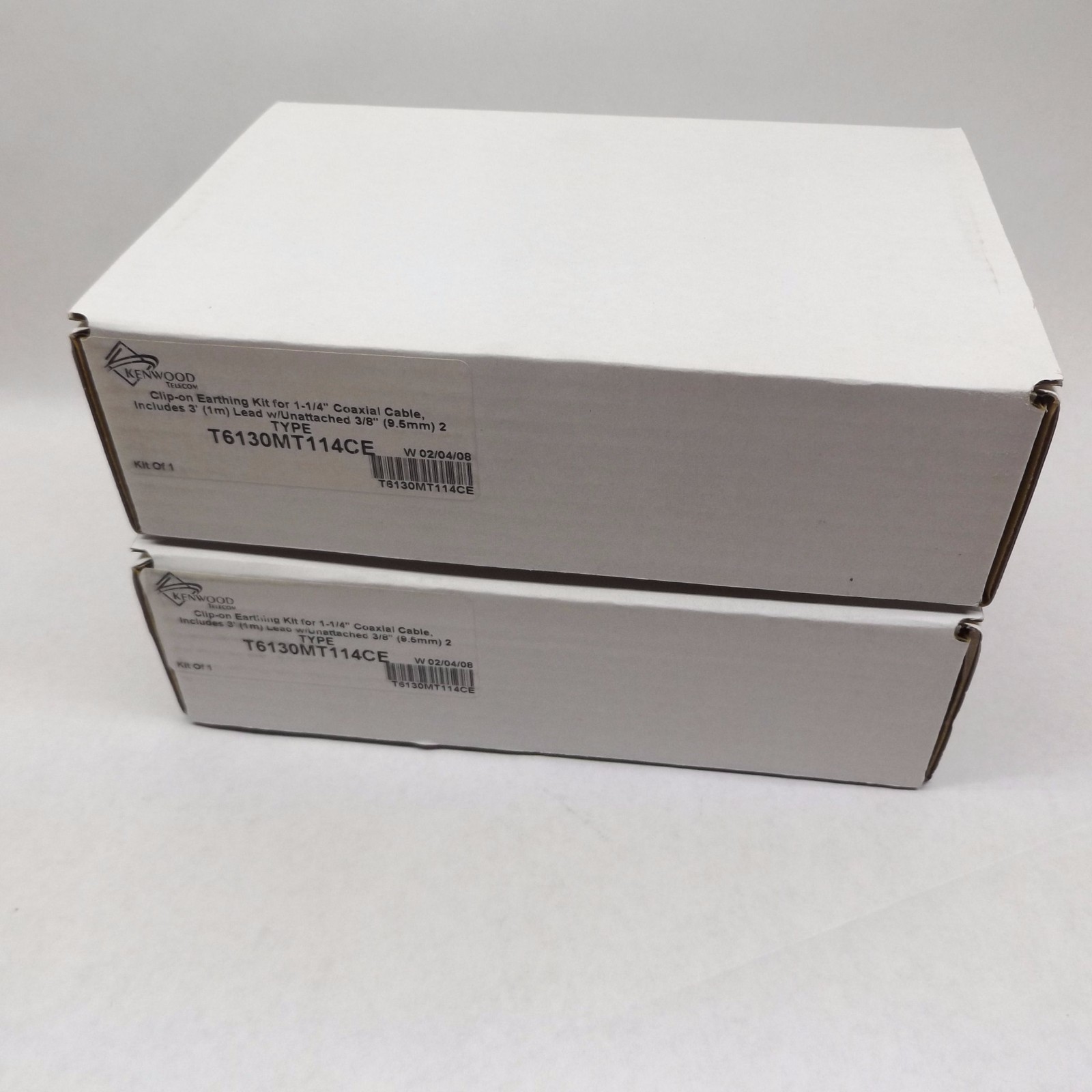 Lot Of 2 Kenwood T6130MT114CE Clip-On Earthing Kit For 1-1/4" Coaxial Cable