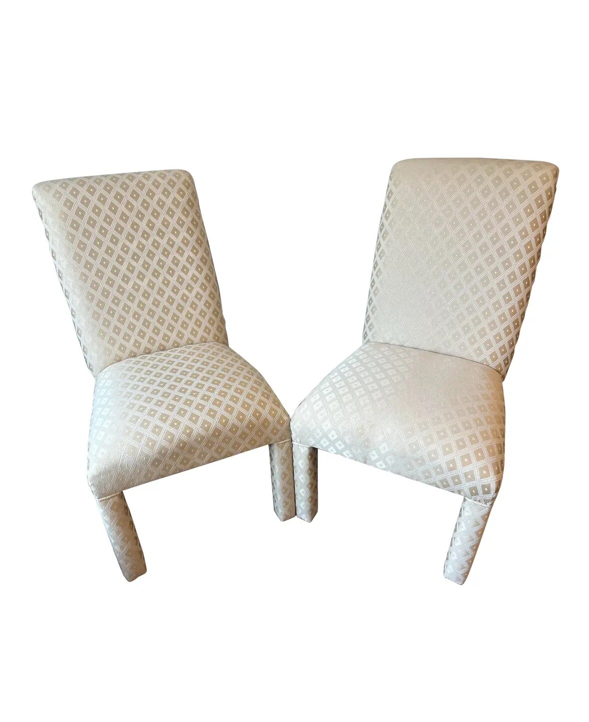Upholstered Parsons Chairs Set of 2
