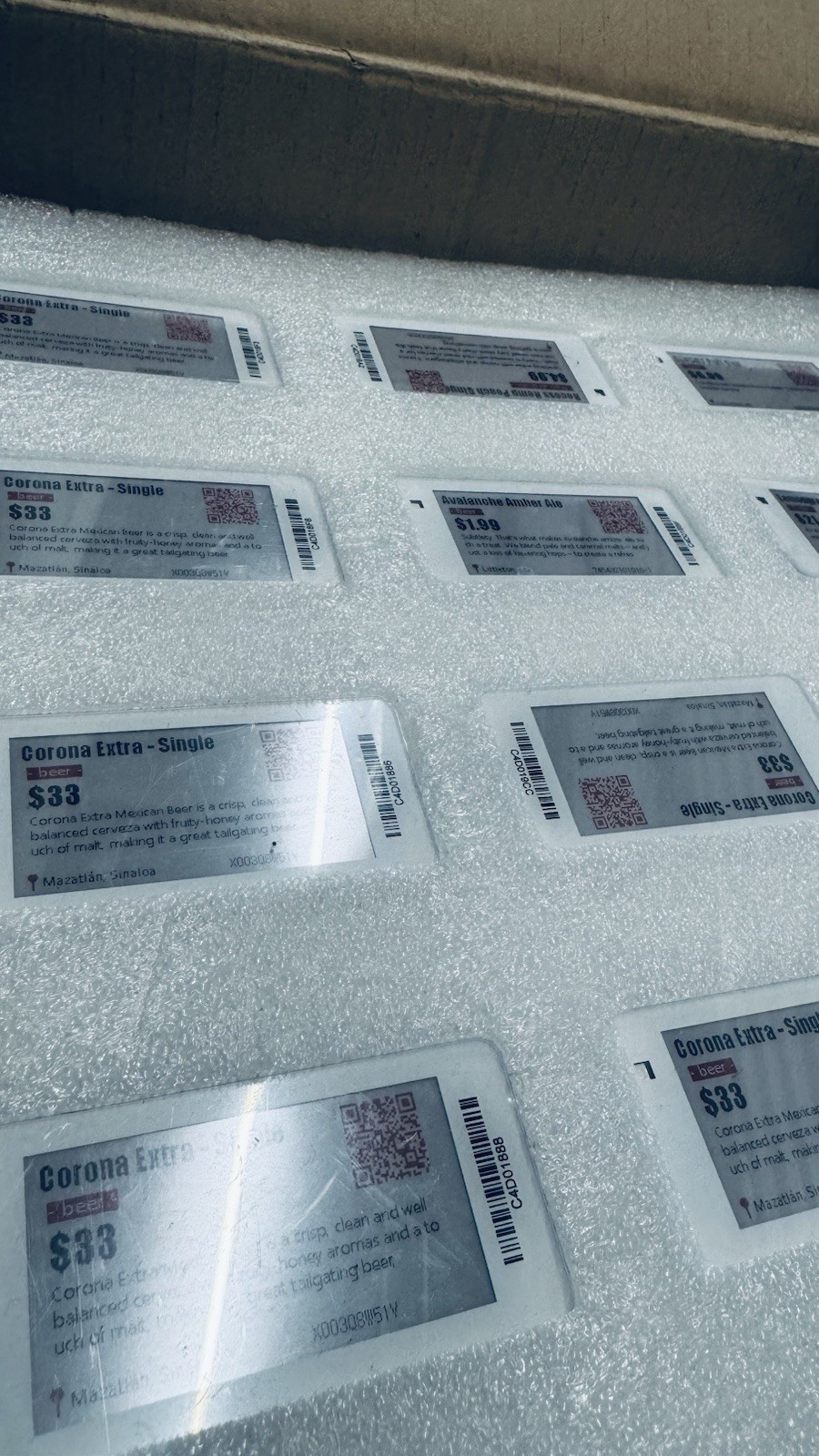Electronic Shelf Label (ESL) System – 300 Labels + Base Station + Software