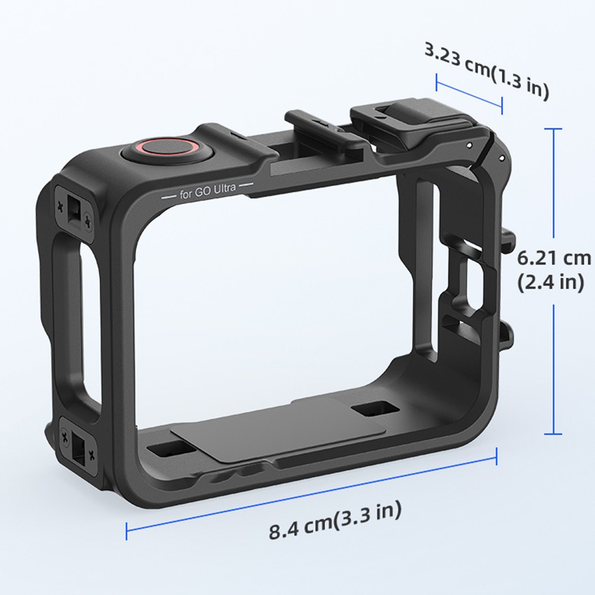For Insta360 Go Ultra PC Horizontal Vertical Quick-Release Rabbit Cage Frame