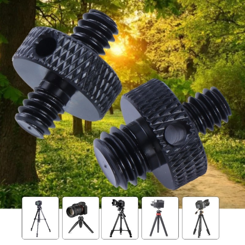 Male to Male Camera Screw Convert 1/4 to 3/8Inch 1/4 to 1/4 for DSLR Camera