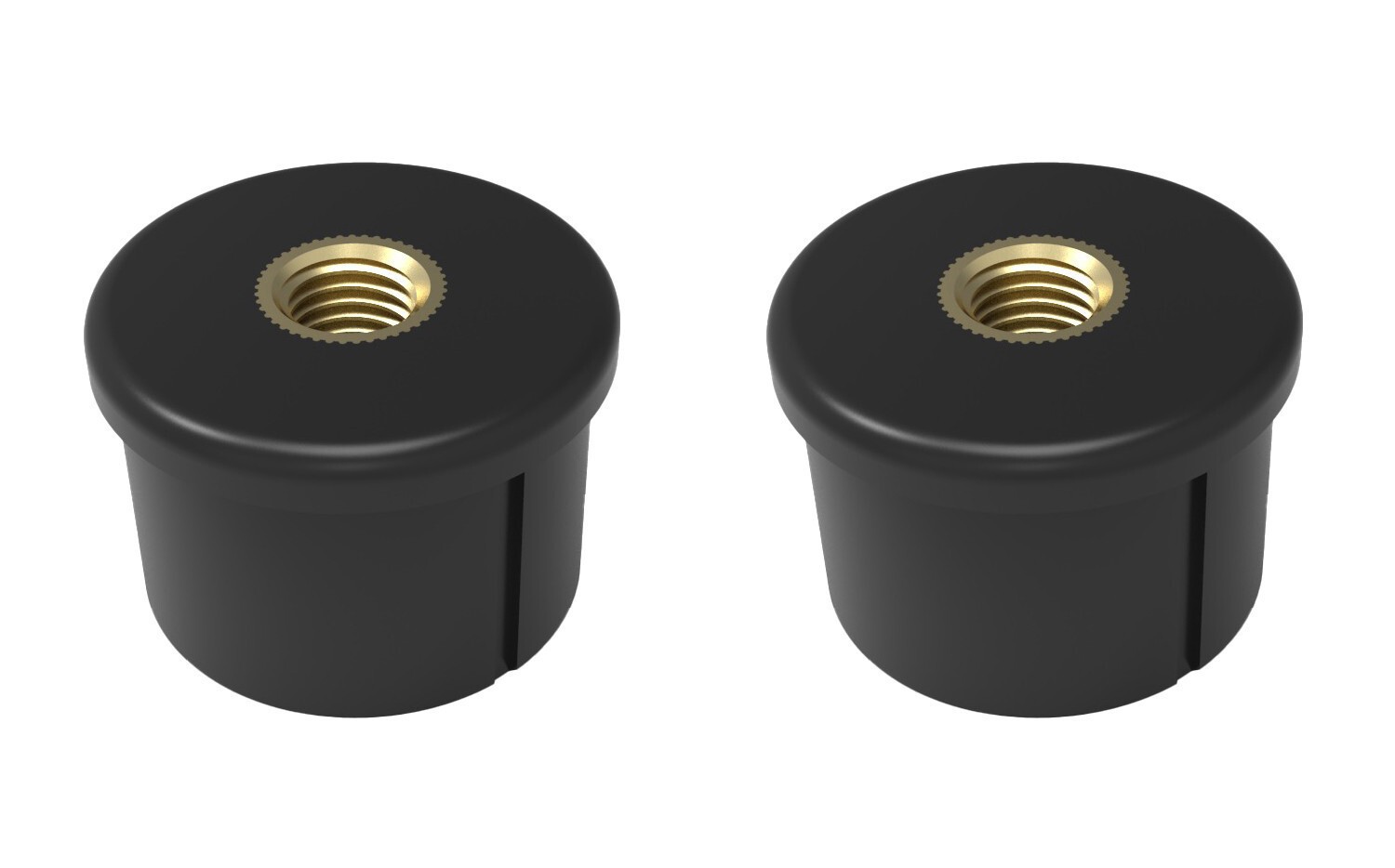 Nytro Screw Cap Set of 2 Match Fishing Seatbox Legs Spare Round 36mm Screw Caps