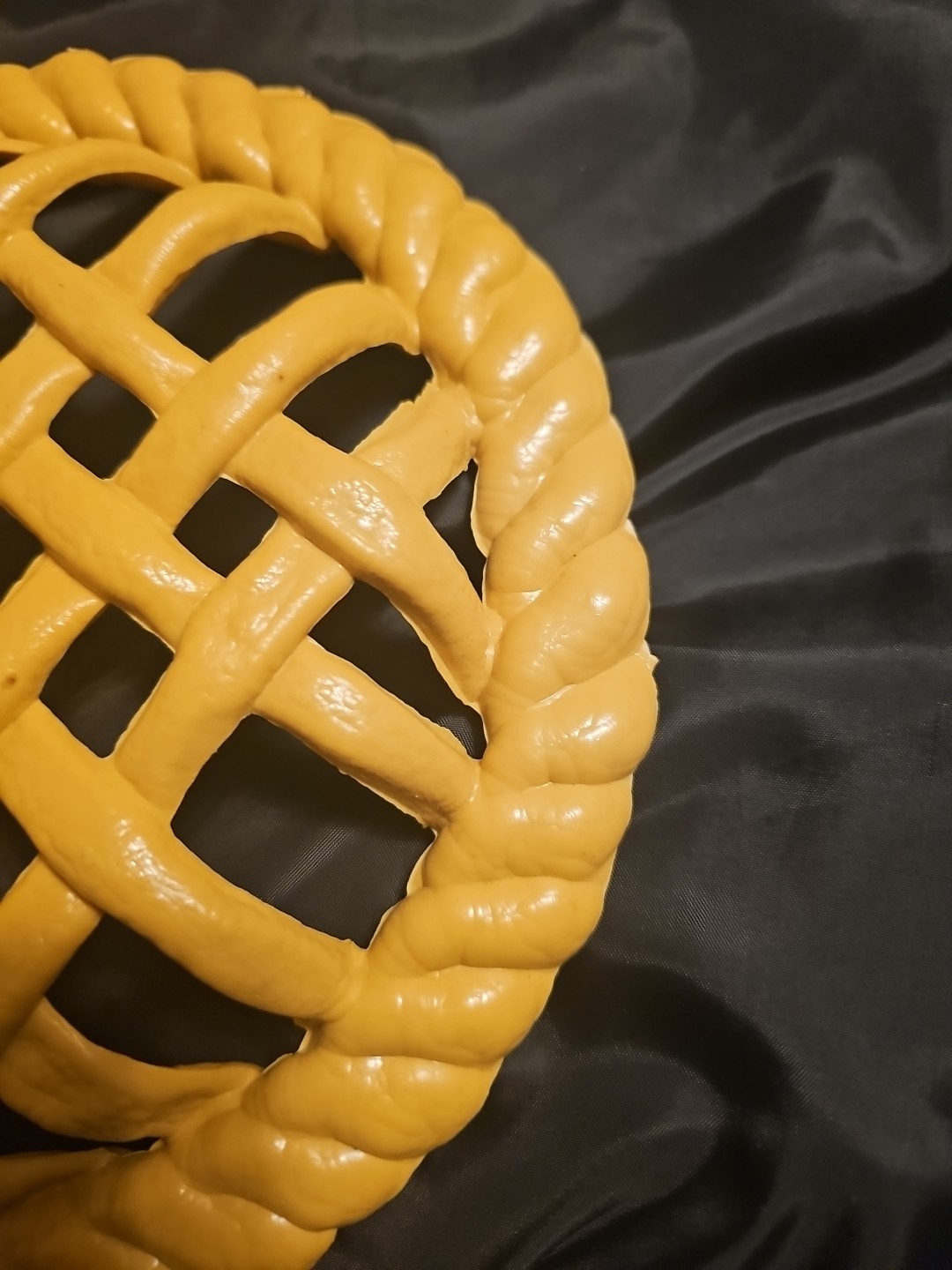 Faux Pie Crust Plastic Lattice Kitchen Decor Cottagecore 9" Fake Food