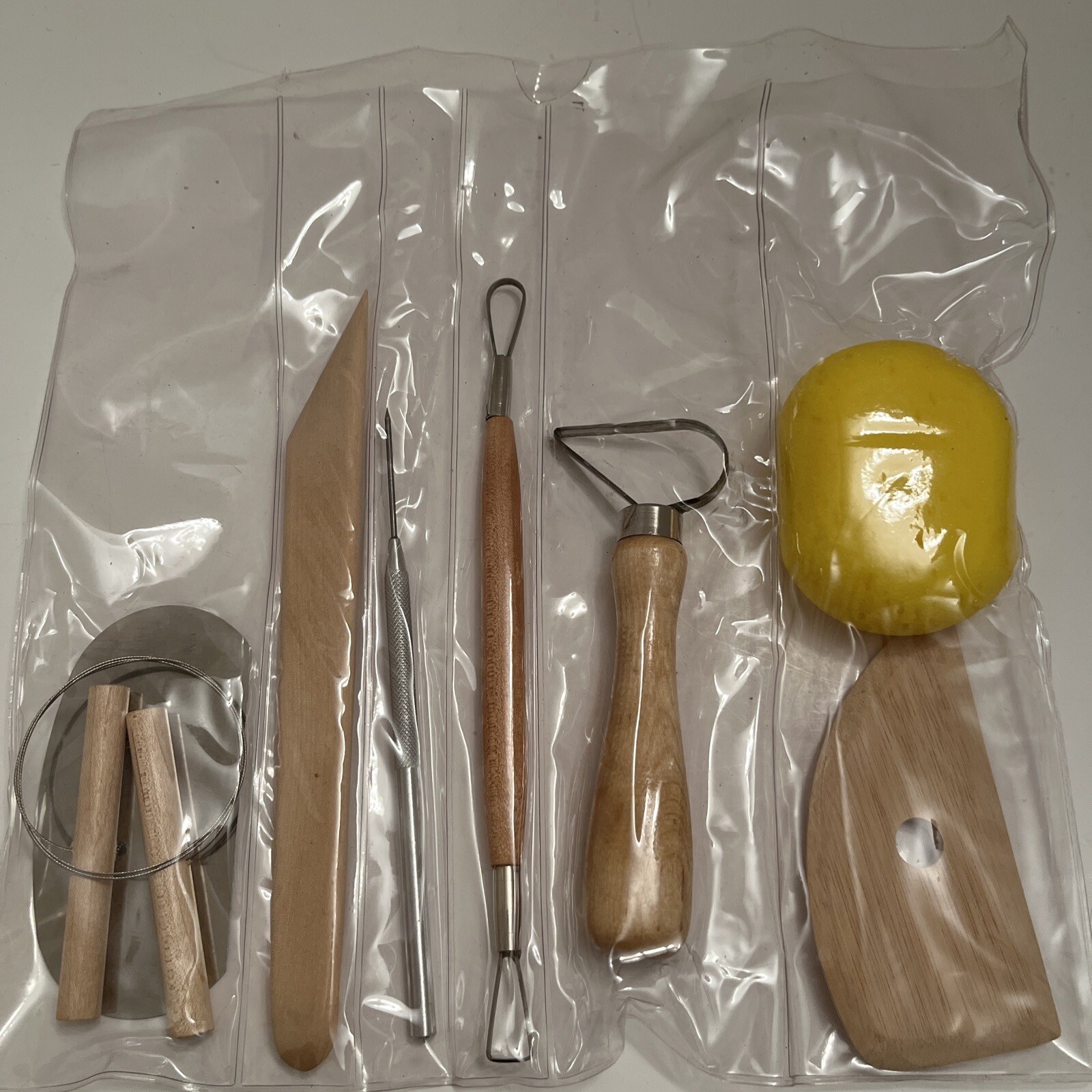 Clay Pottery Tool Kit 10 Piece Set Ceramics Wax Carving Sculpting Molding