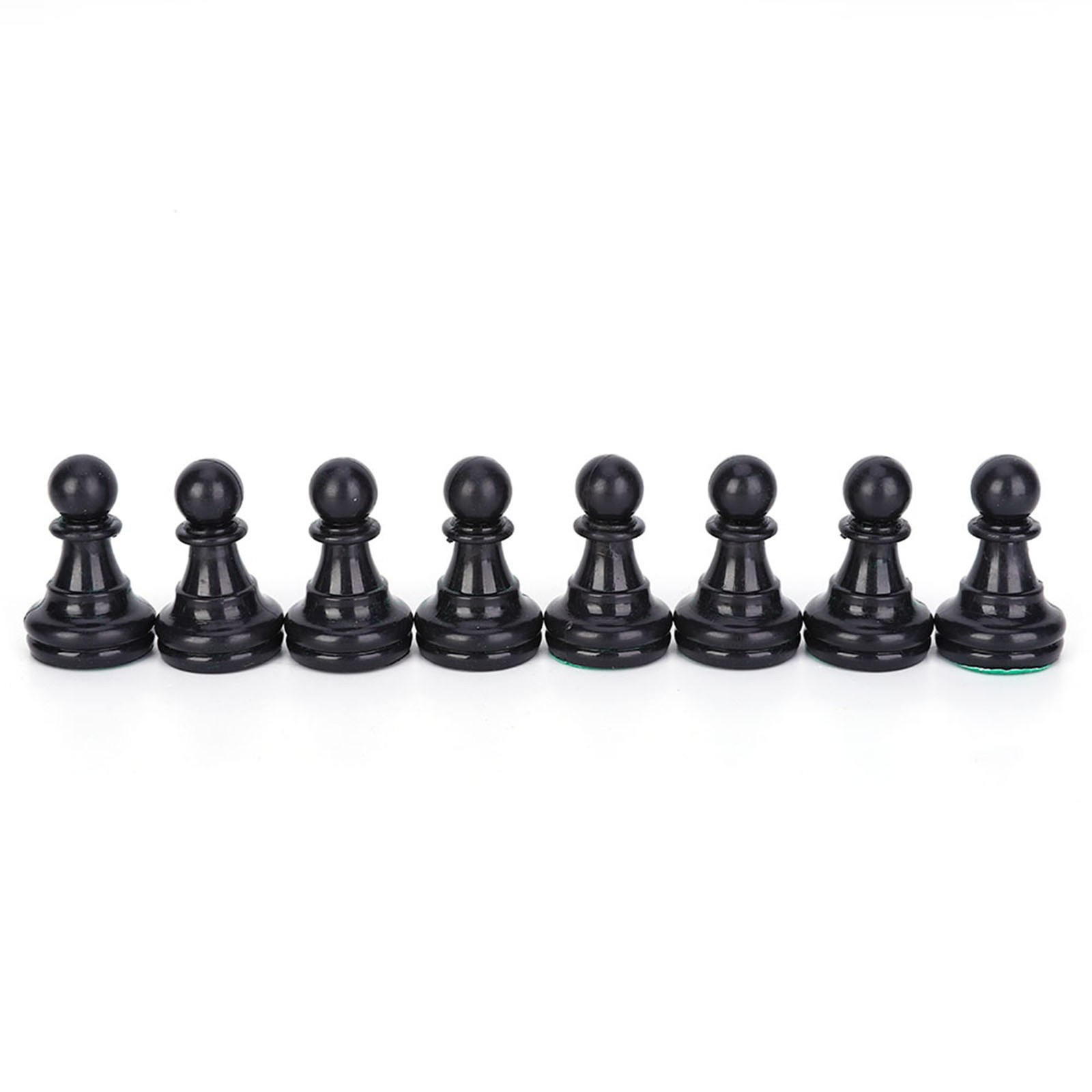 Plastic Chessmen Set International Chess Game Complete Chessmen Set Black&&White