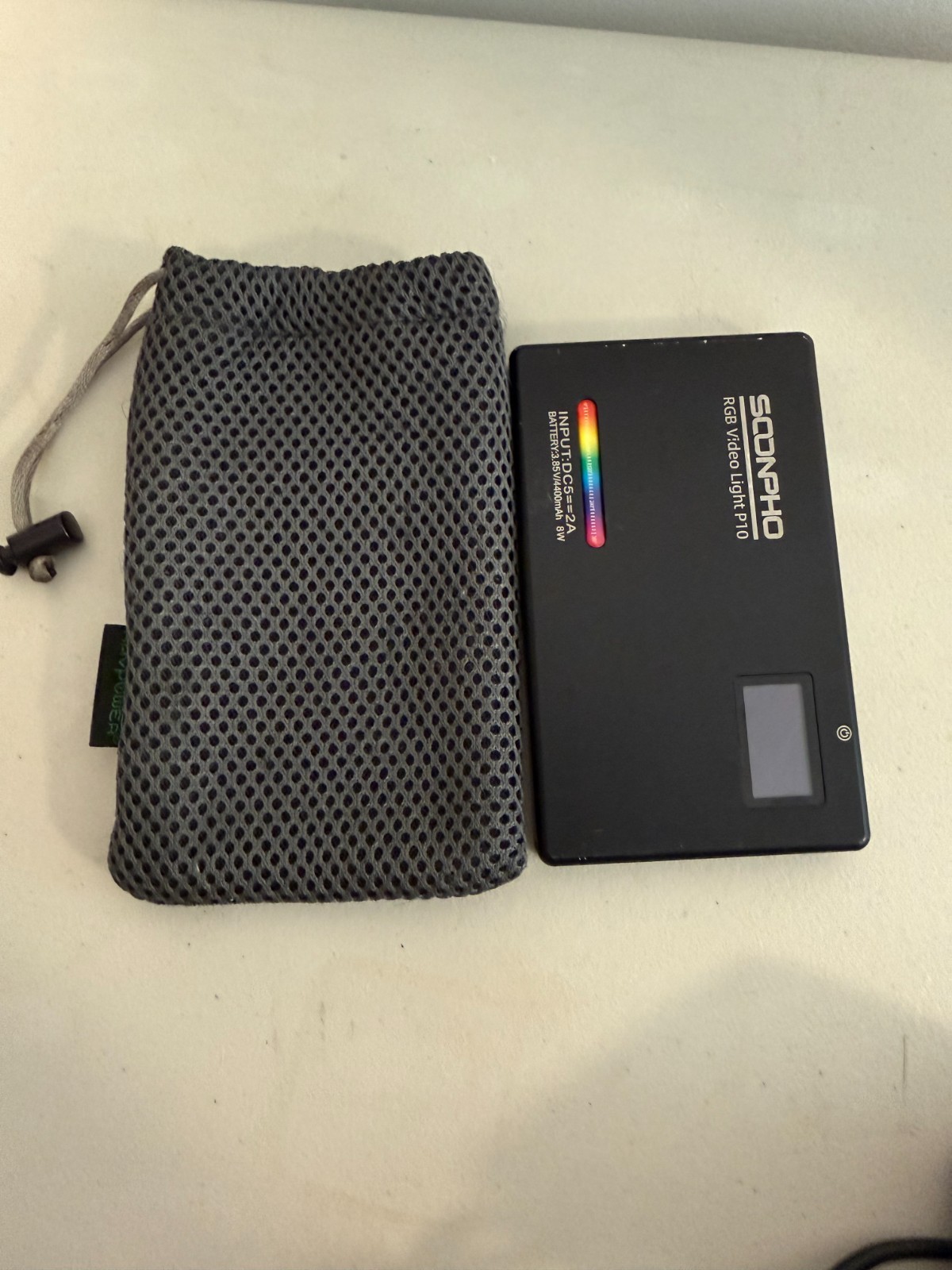 Soonpho P10 RGB Light Panel On-Camera with Pouch - Black