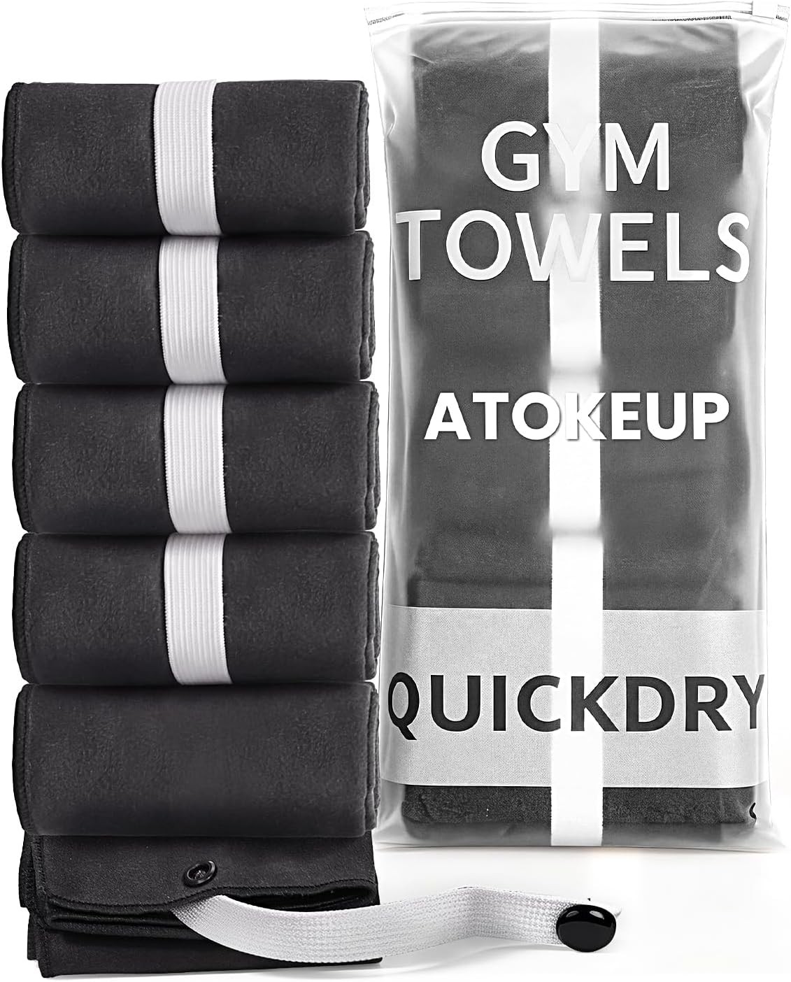 Microfiber Gym Towels - Quick Dry, Highly Absorbing, Odor-Free, for Men & Women