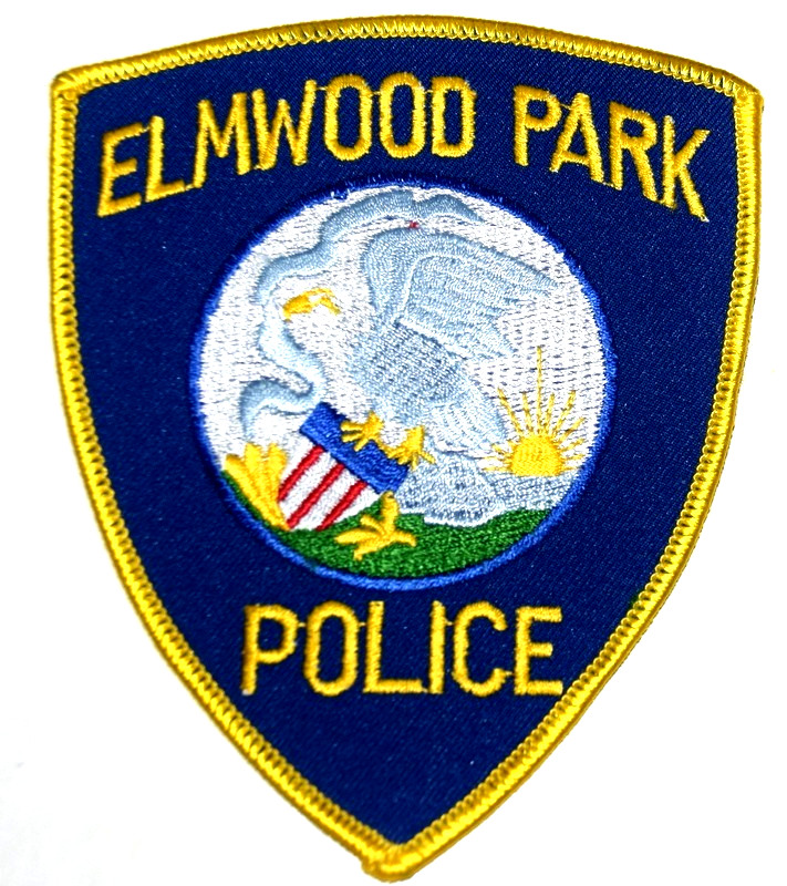 ELMWOOD PARK – POLICE - ILLINOIS IL Sheriff Police Patch STATE SEAL FLYING EAGLE