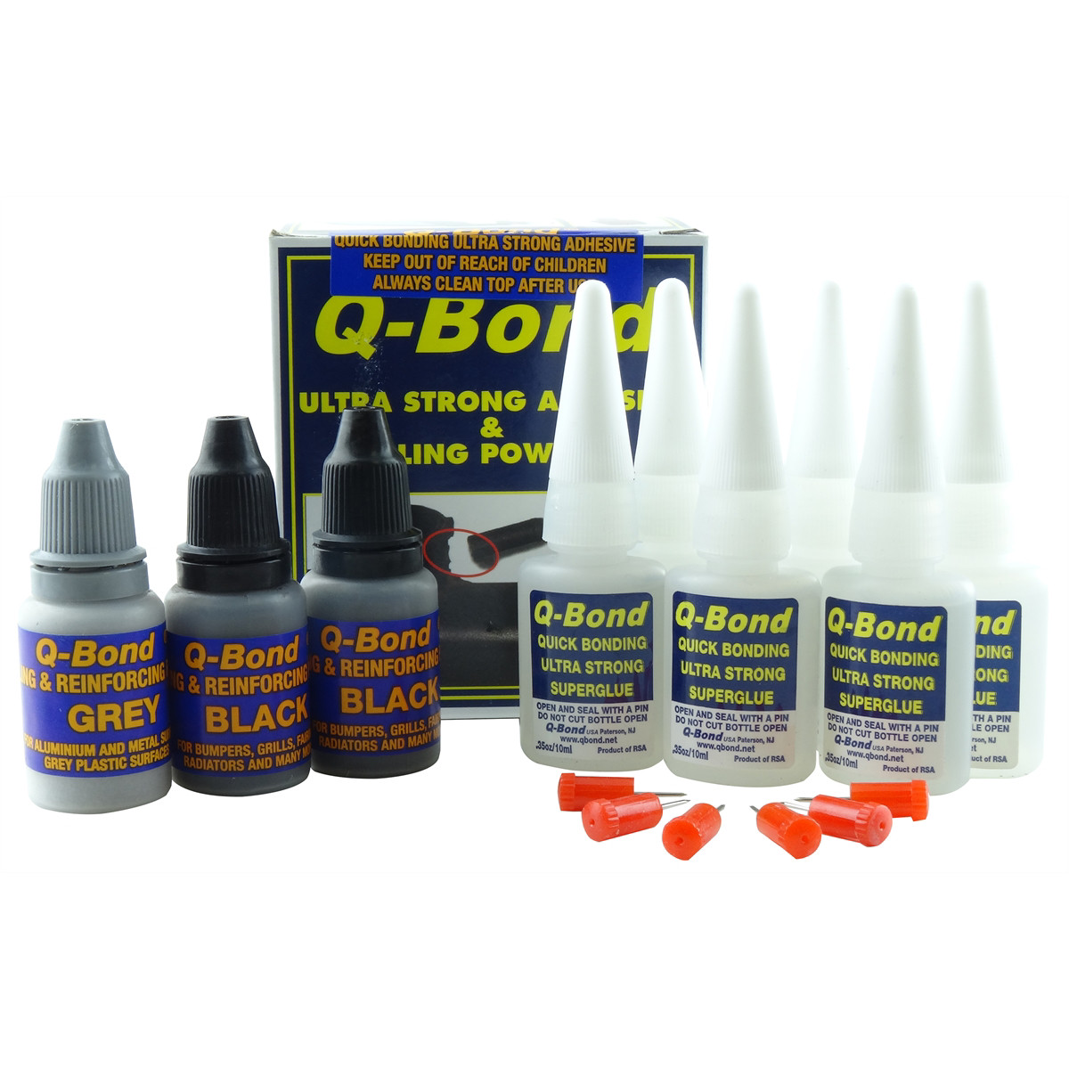 K Tool International 90005Q Q-Bond Adhesive Repair Kit Ultra Fast Setting