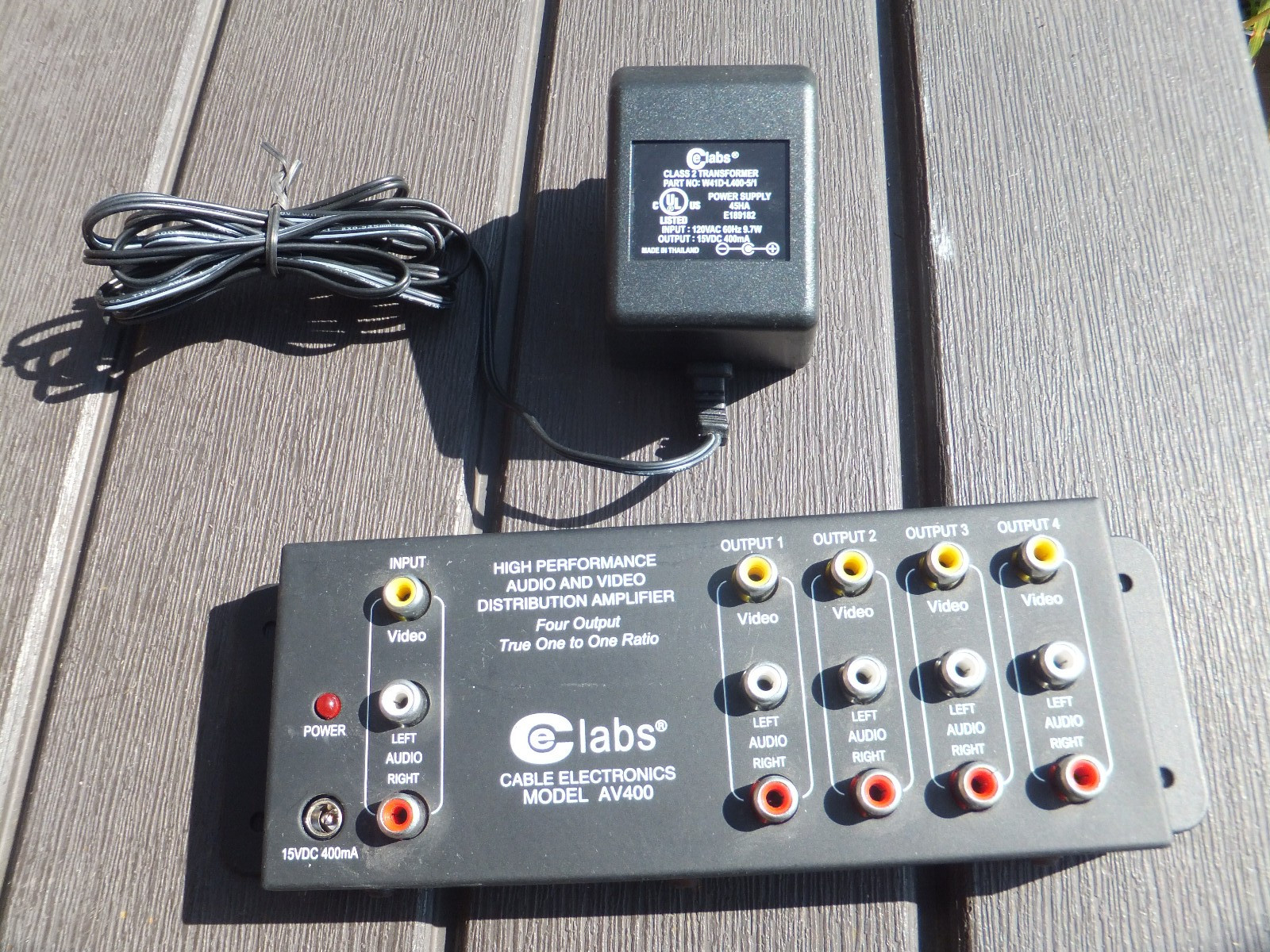 CE Labs AV400 High Performance Audio & Video Distribution Amplifier & Power Cube