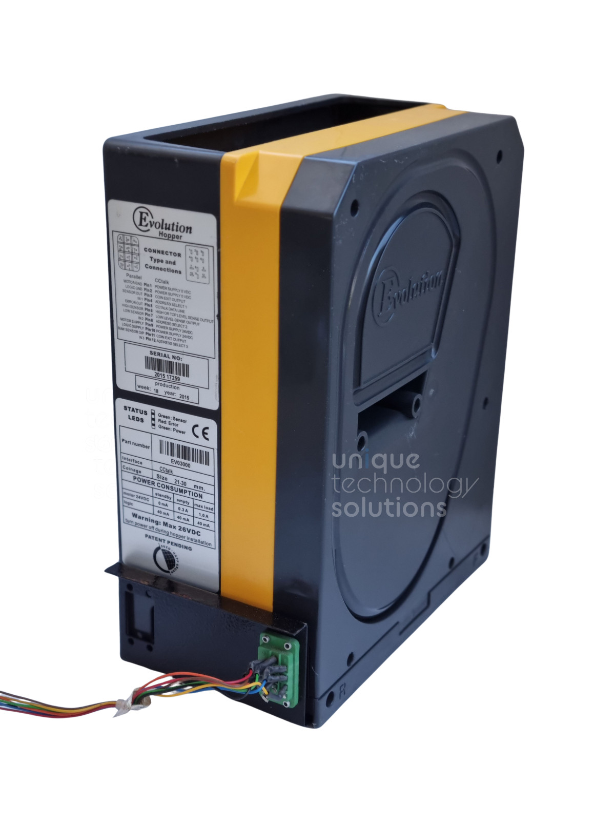 American Changer Universal Hopper Evolution Version Cctalk evo3000 Baseplate