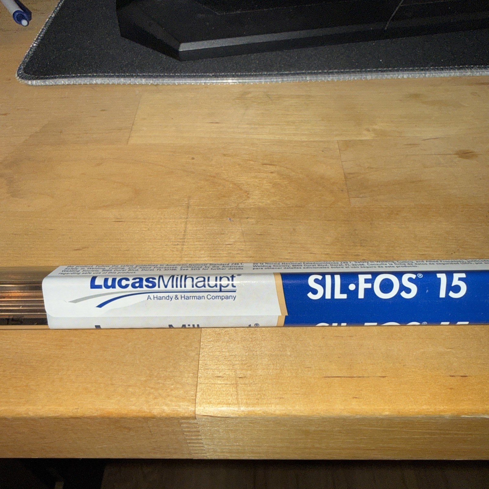 1 Lb Lucas Milhaupt Sil Fos Silvaloy 15% Silver Solder 28 brazing rods 95150