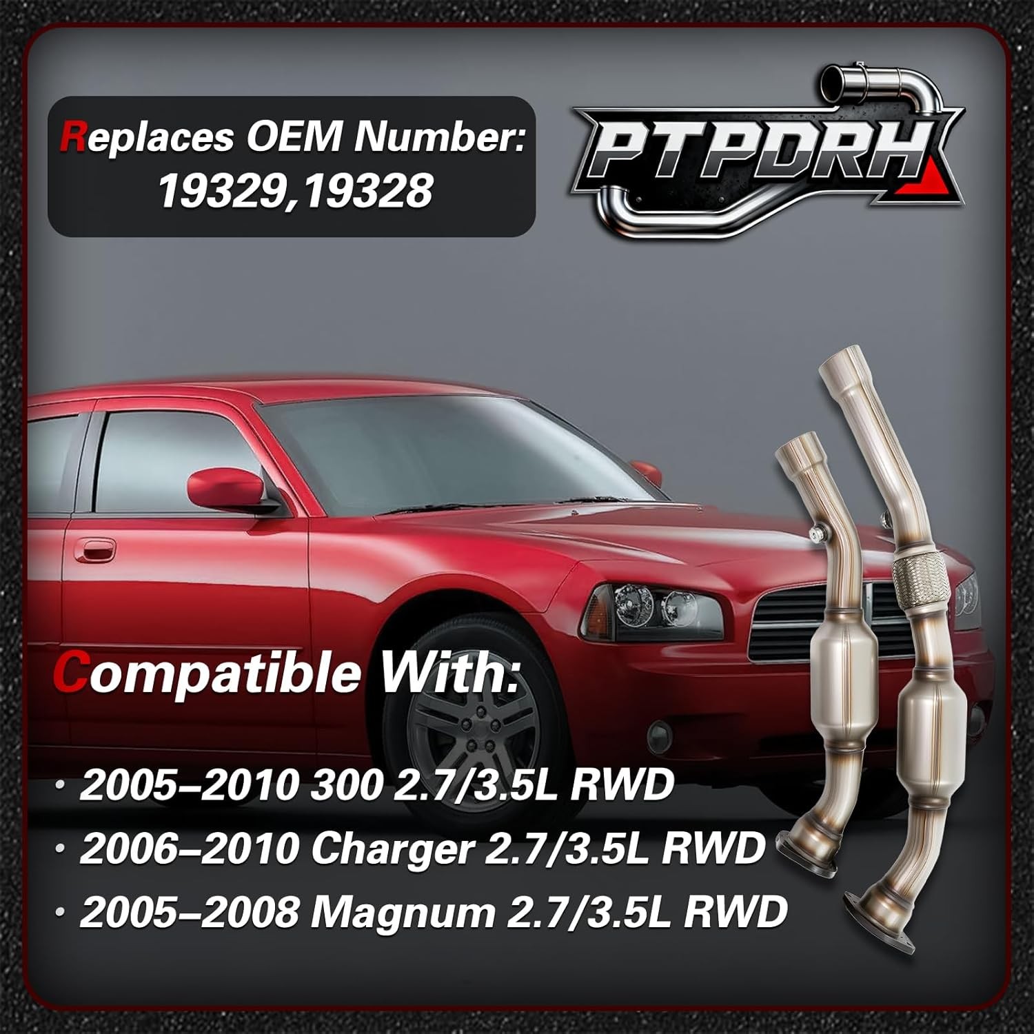 Left&Right Catalytic Converter, Catalytic Convert Compatible with 2006-2010 Dodg