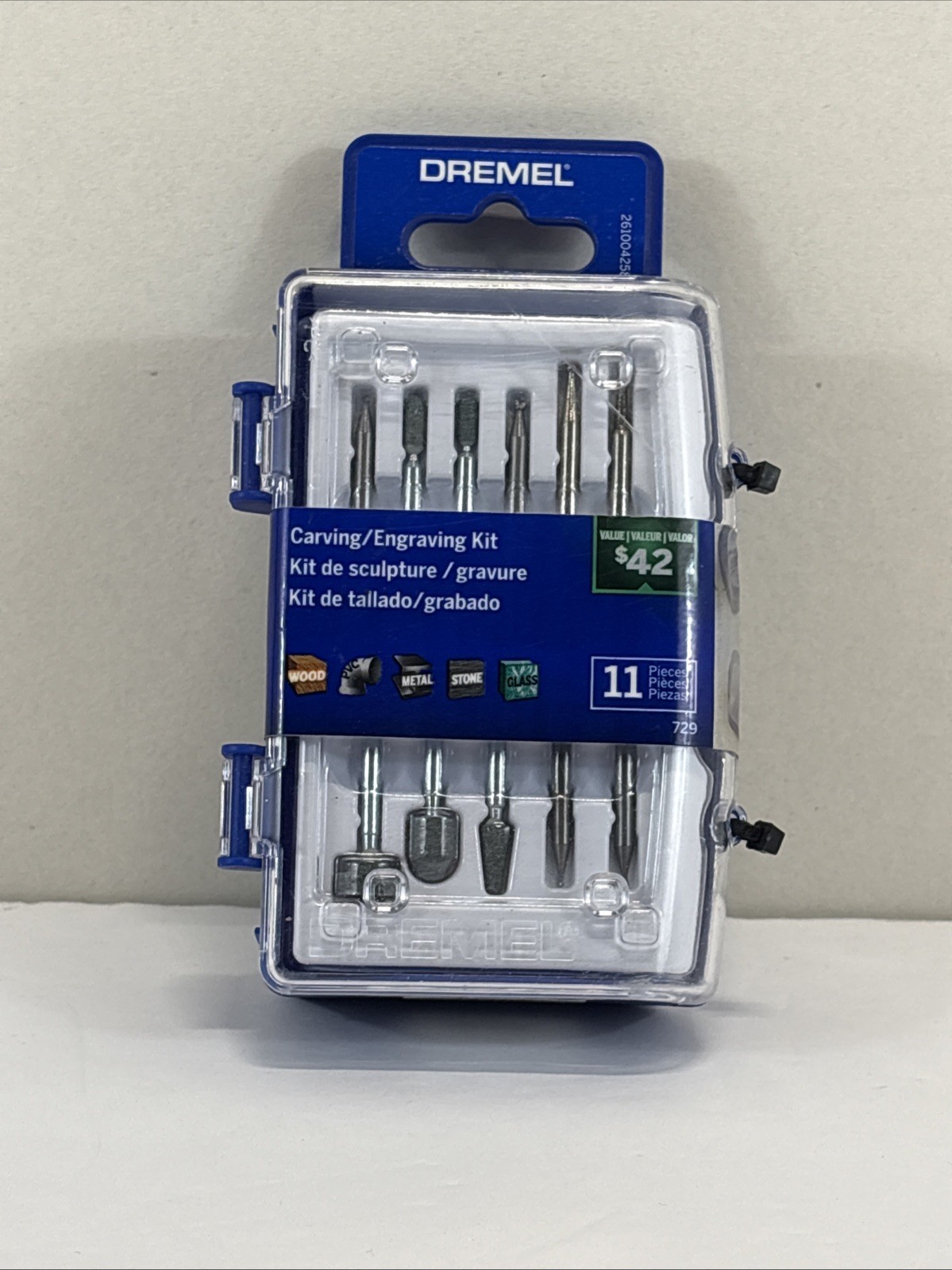 Dremel 729 Carving/Engraving Kit - 11 Pieces - 26150729AA - NEW!