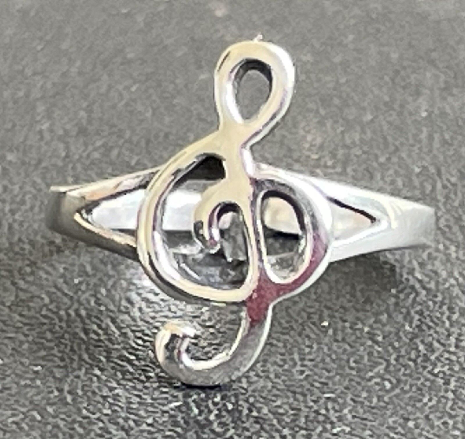 Treble Clef Music Musical Toe Ring  .925 Sterling Silver Adjustable + Gift Box