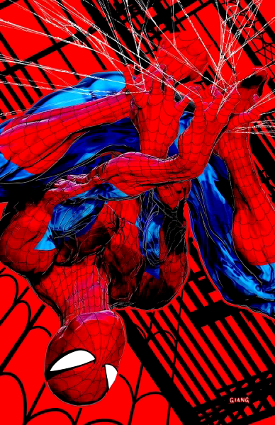 AMAZING SPIDER-MAN #64 JOHN GIANG NEGATIVE BLEED VIRGIN LTD 1000 - 2/25