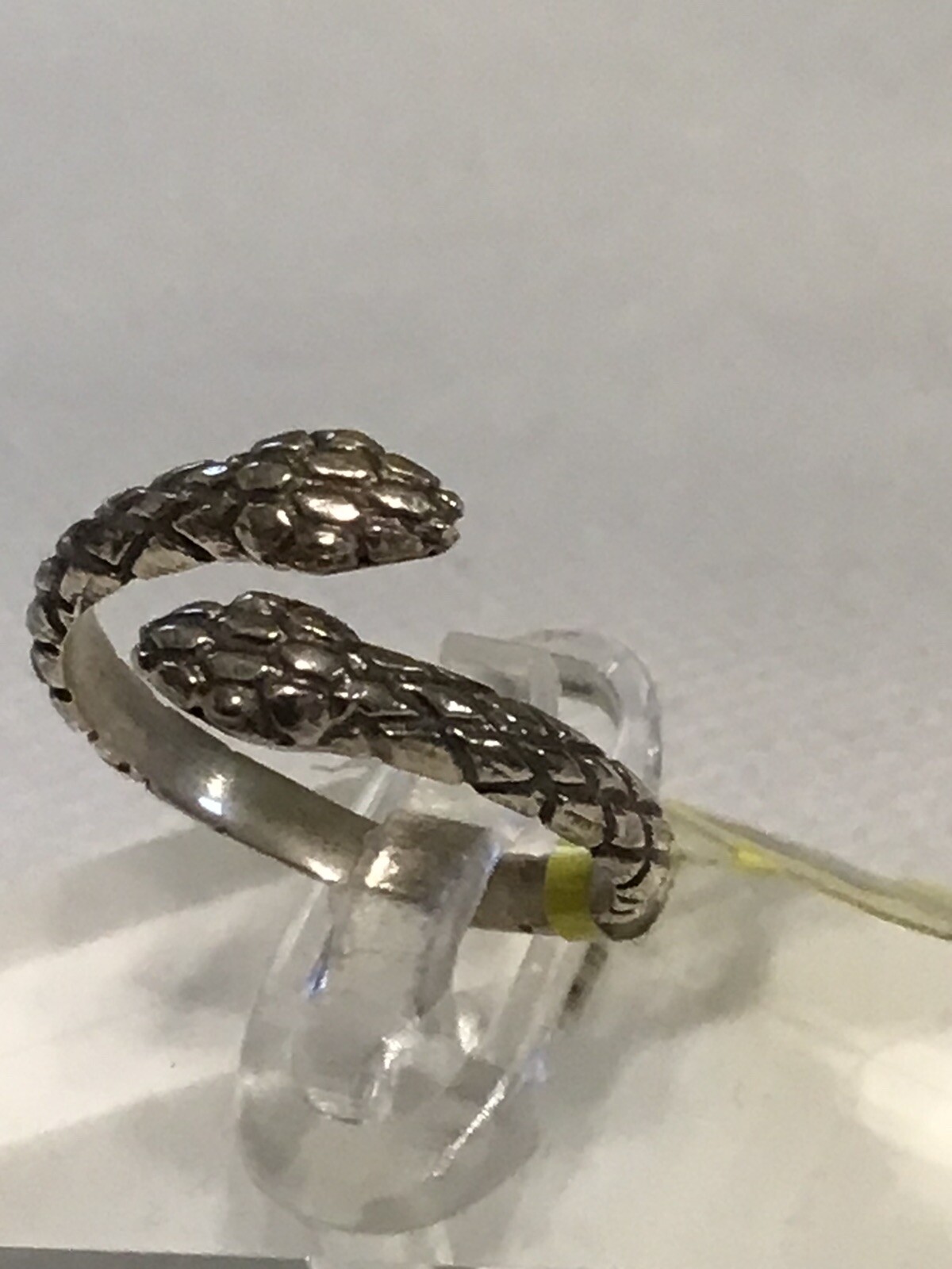 Artisan Crafted (Sz5-6) Bypass Snake Ring—Adjustable