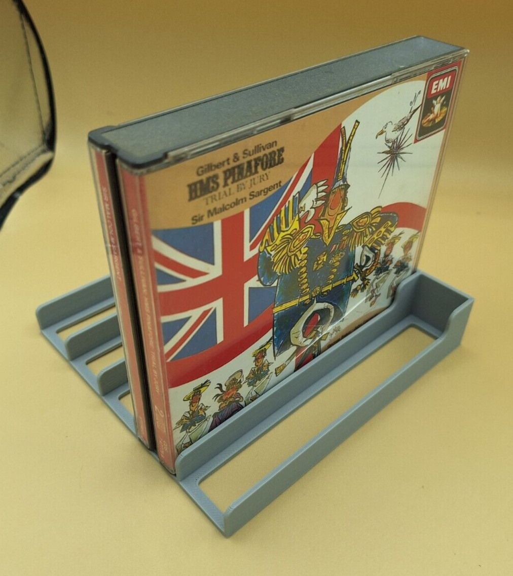 PS1 / CD Multi Disc Case Organizer Tray, 5 or 10 Slots, 3D Printed