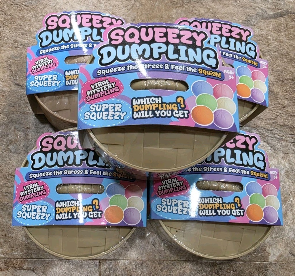 🔥 NEW (x5) Viral Mystery Squeezy Squishy Dumpling, SEALED ✨️