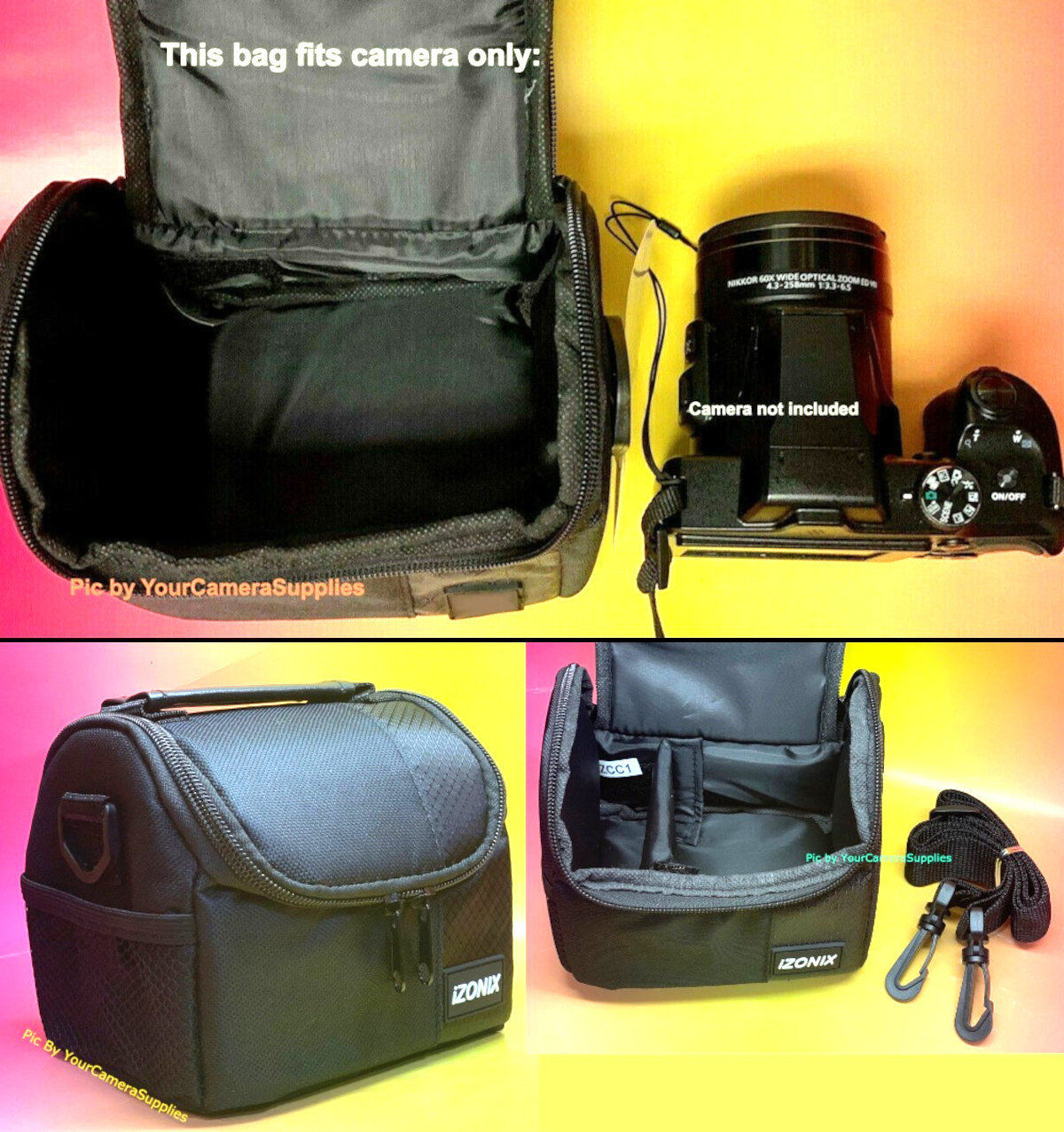 CAMERA BAG FITS CAMERA SONY ALPHA ZV-E10 APS-C with 16-50mm OSS LENS CC1